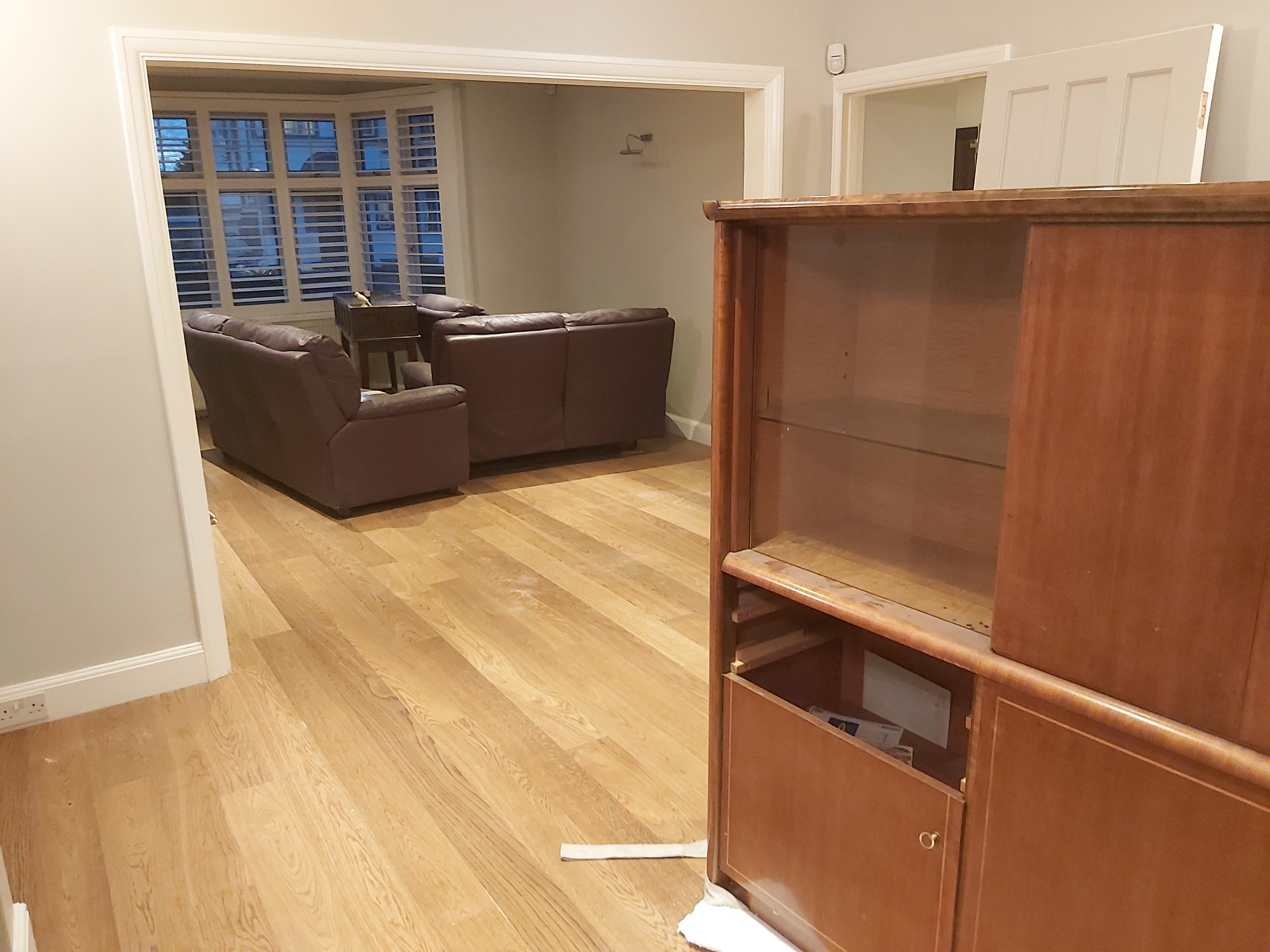 Engineered Wood floor after sanding work in NW4