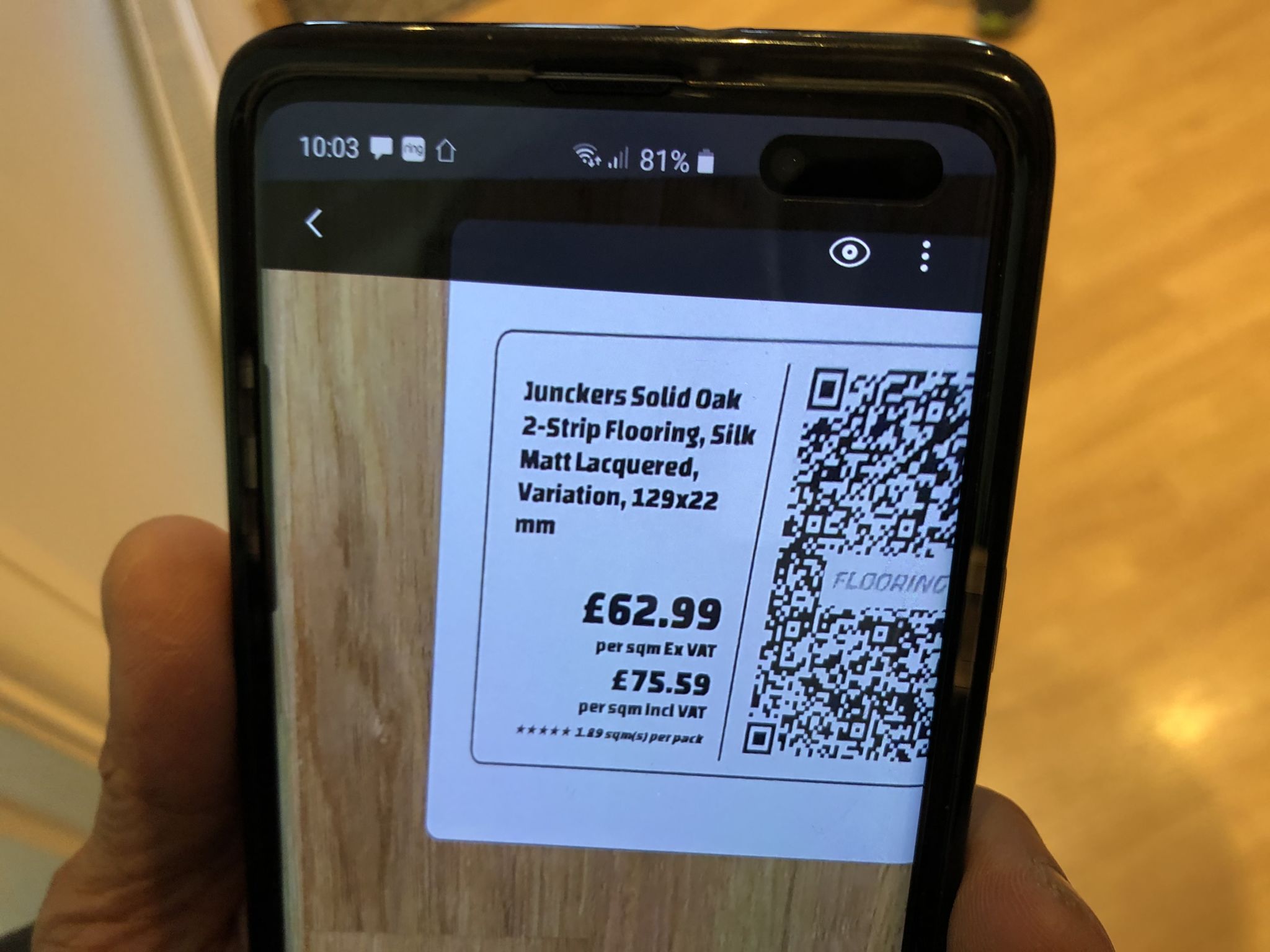 Floor condition before work at NW4