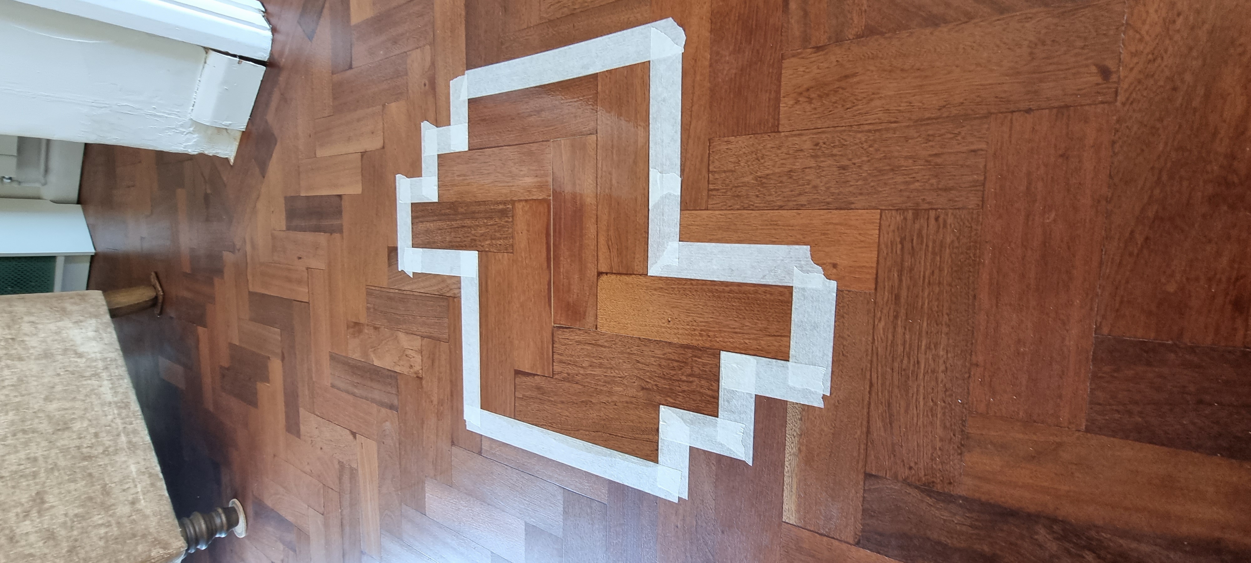 Wood Floor floor after sanding work in NW5