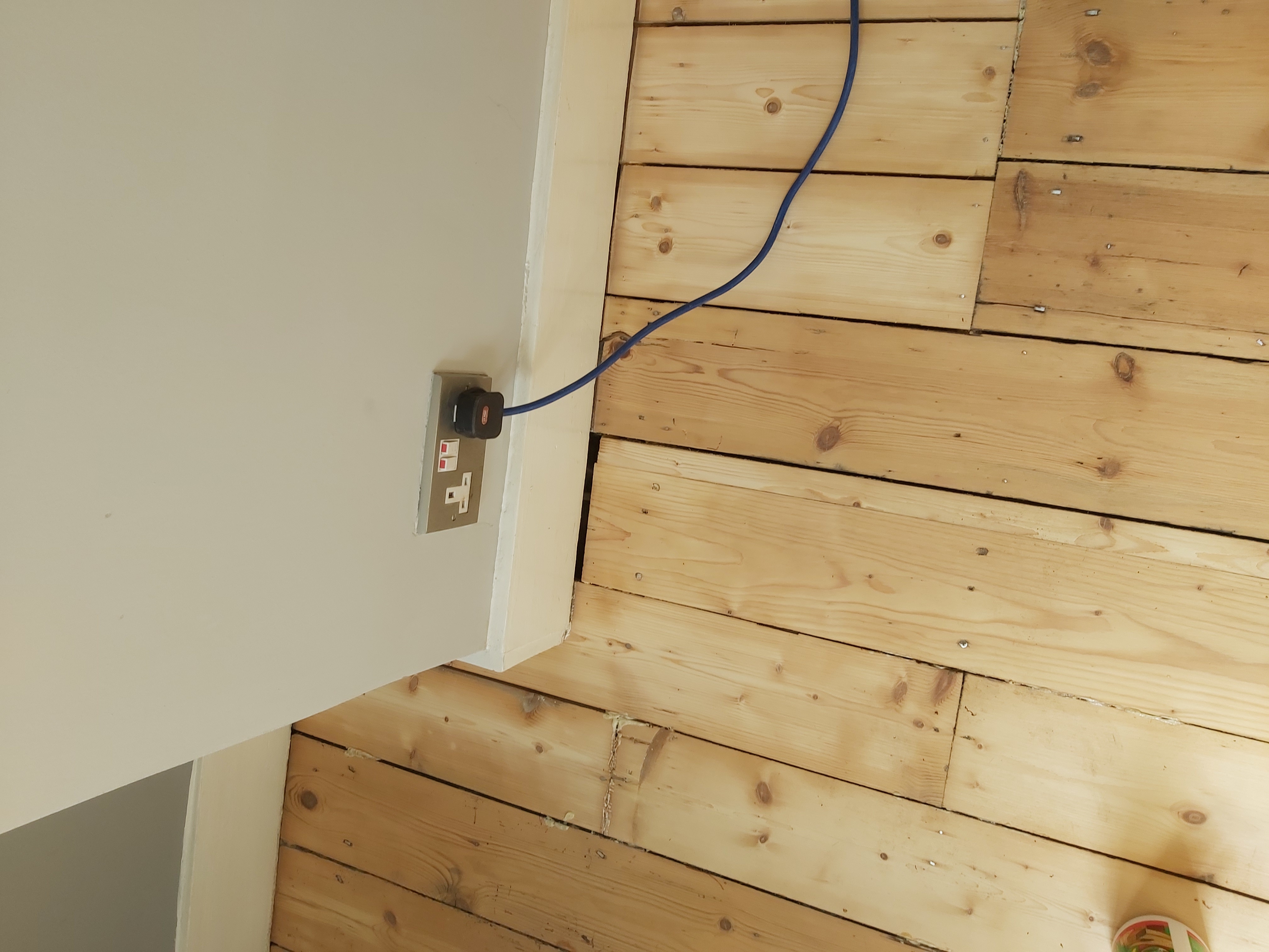 Floorboards floor after sanding work in NW5