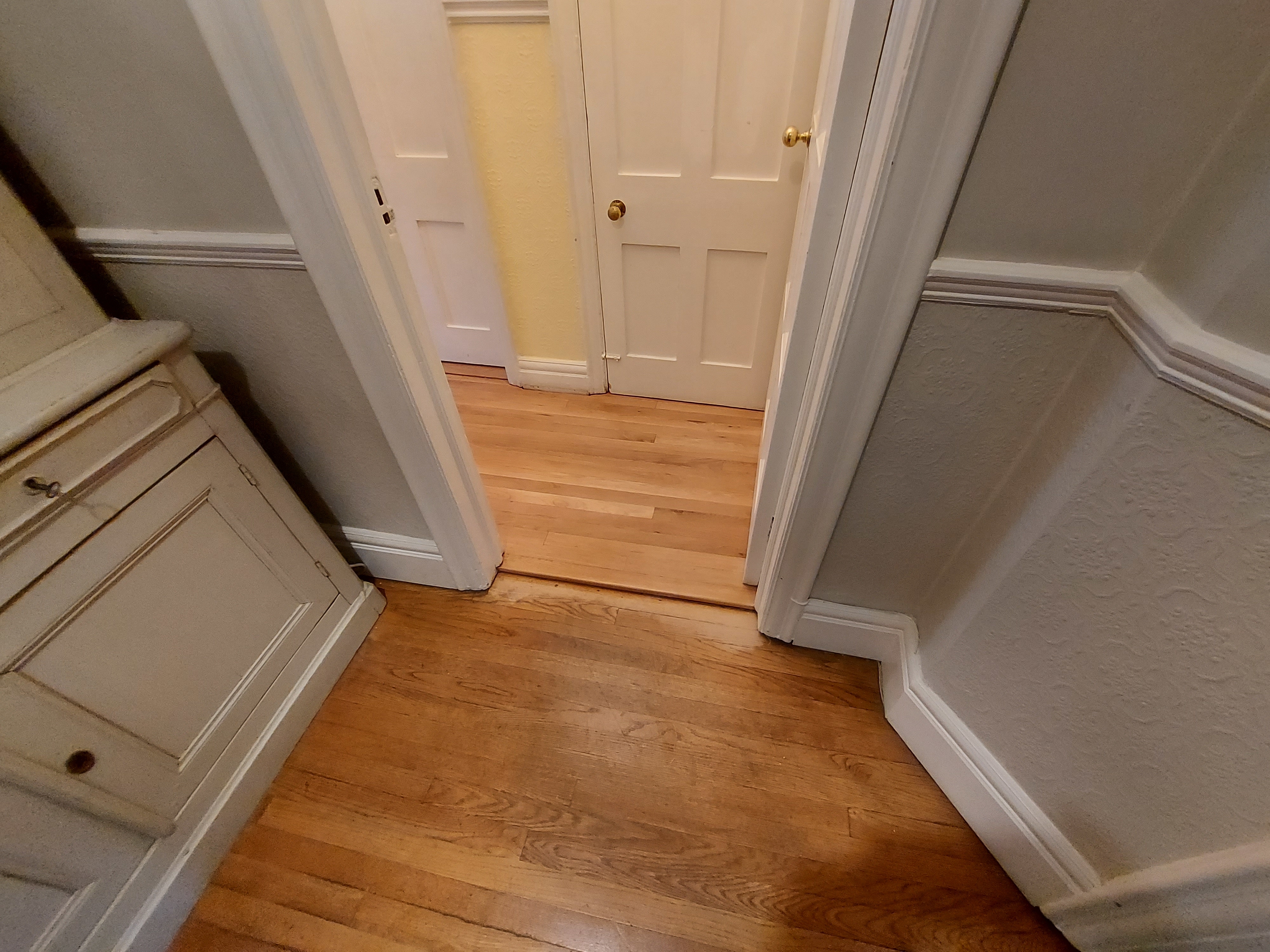 Hardwood floor after sanding work in NW5