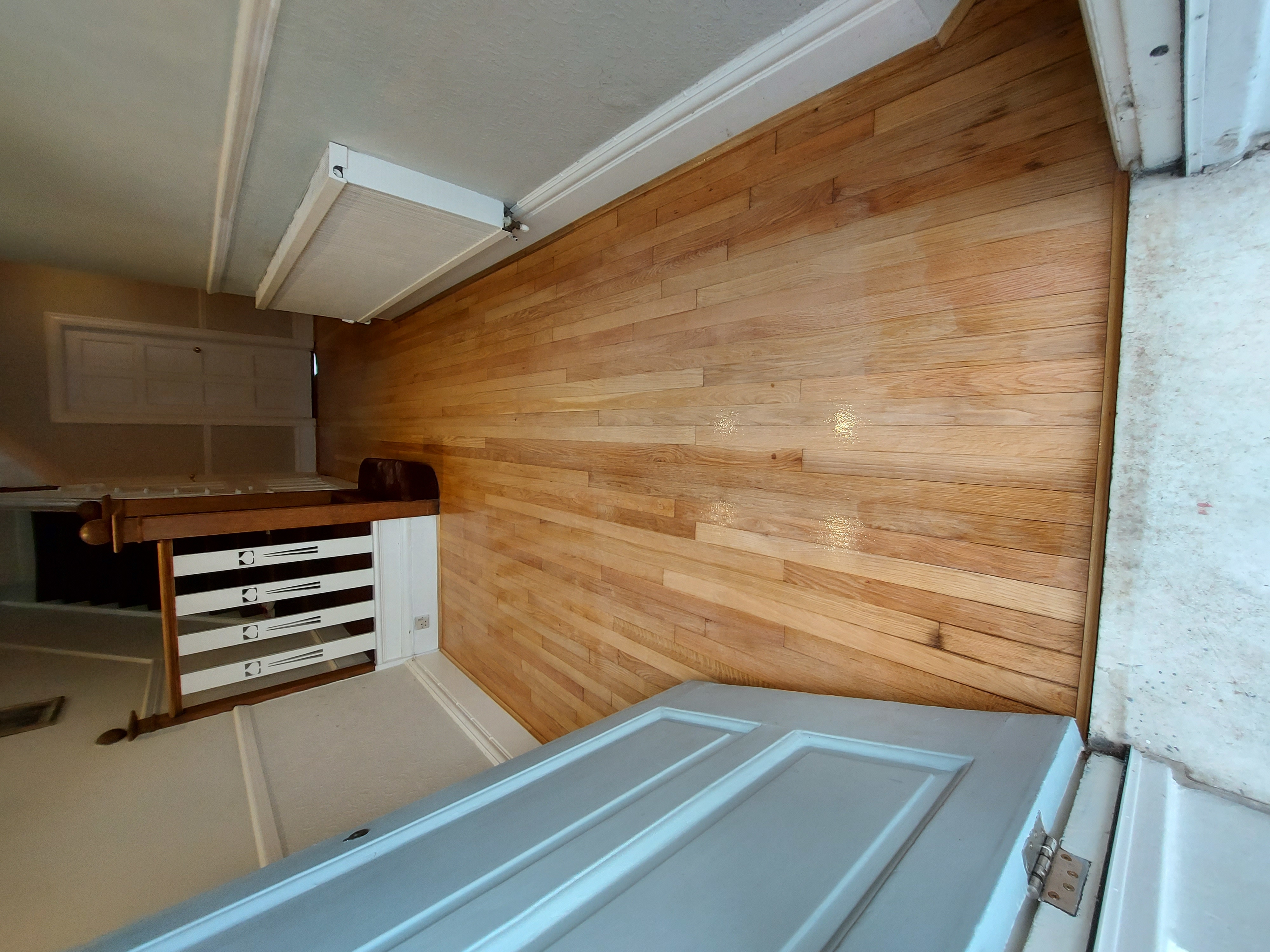 Hardwood floor after sanding work in NW5