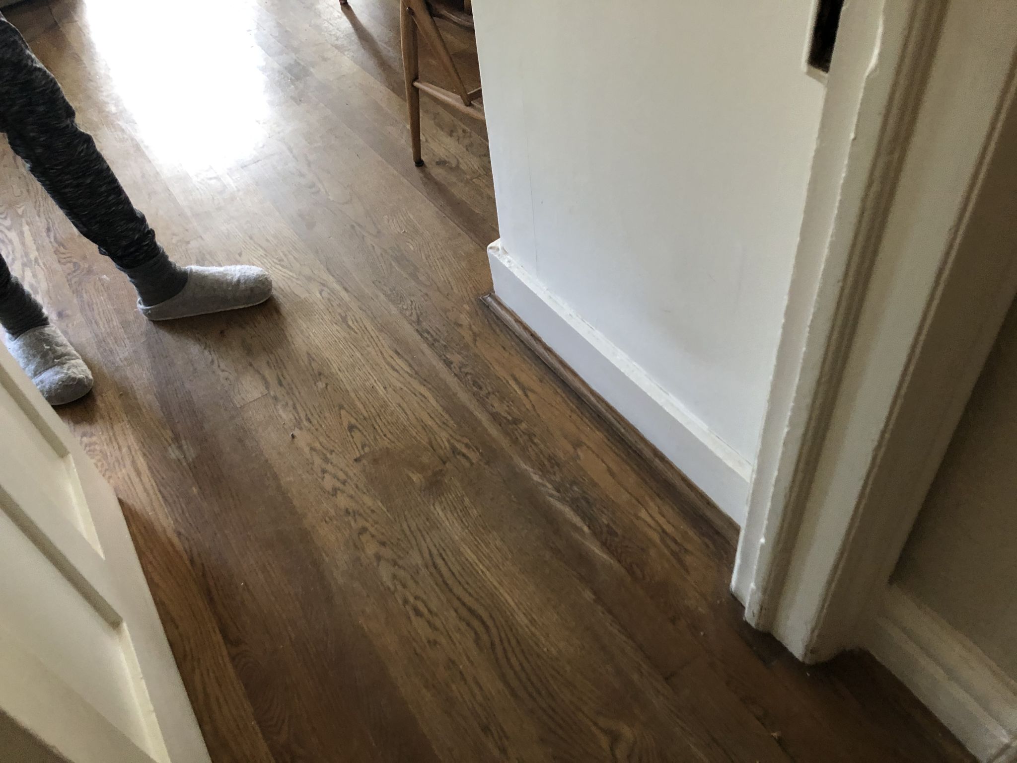 Floor condition before work at NW5