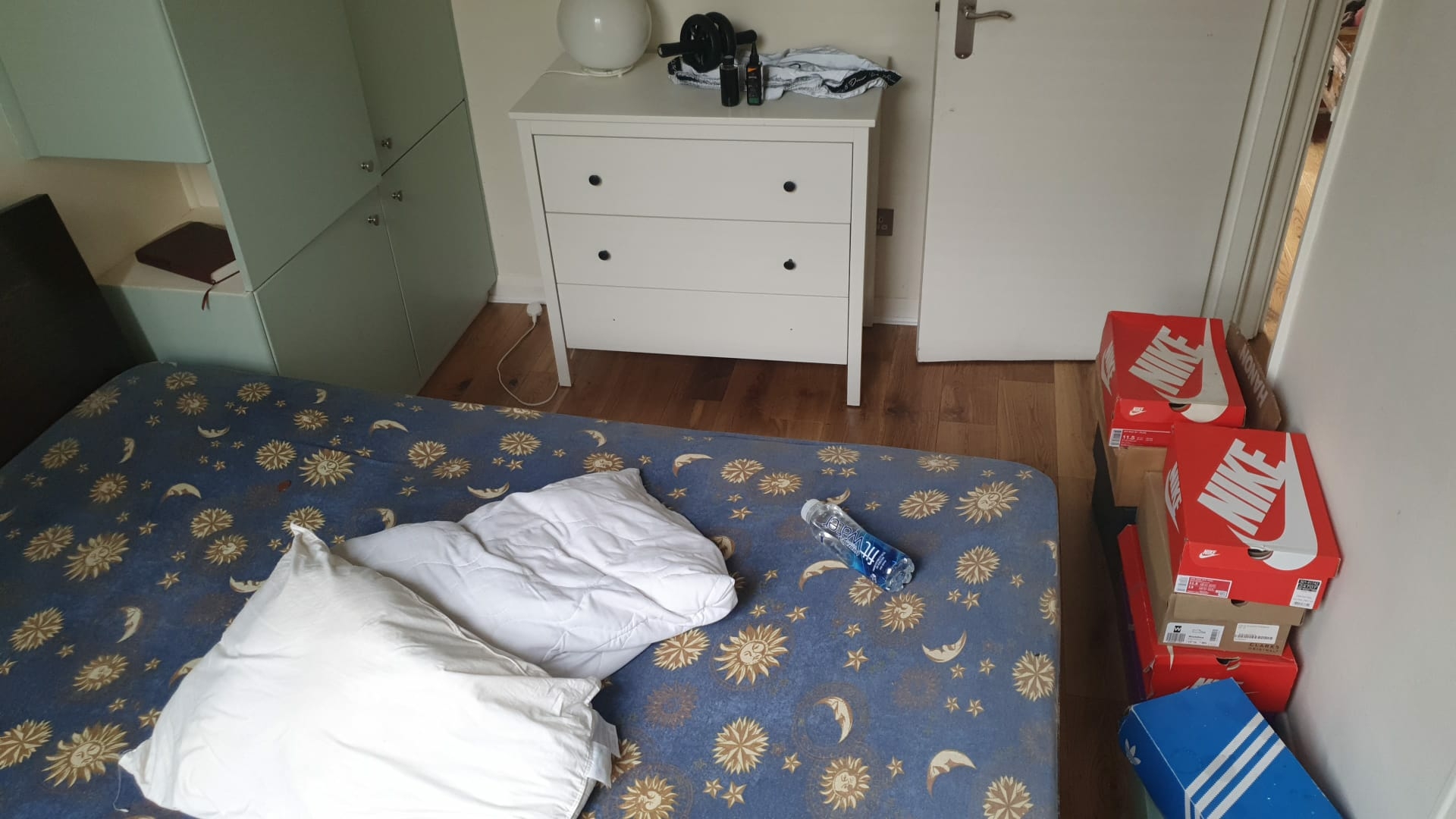 Hardwood floor after sanding work in NW6