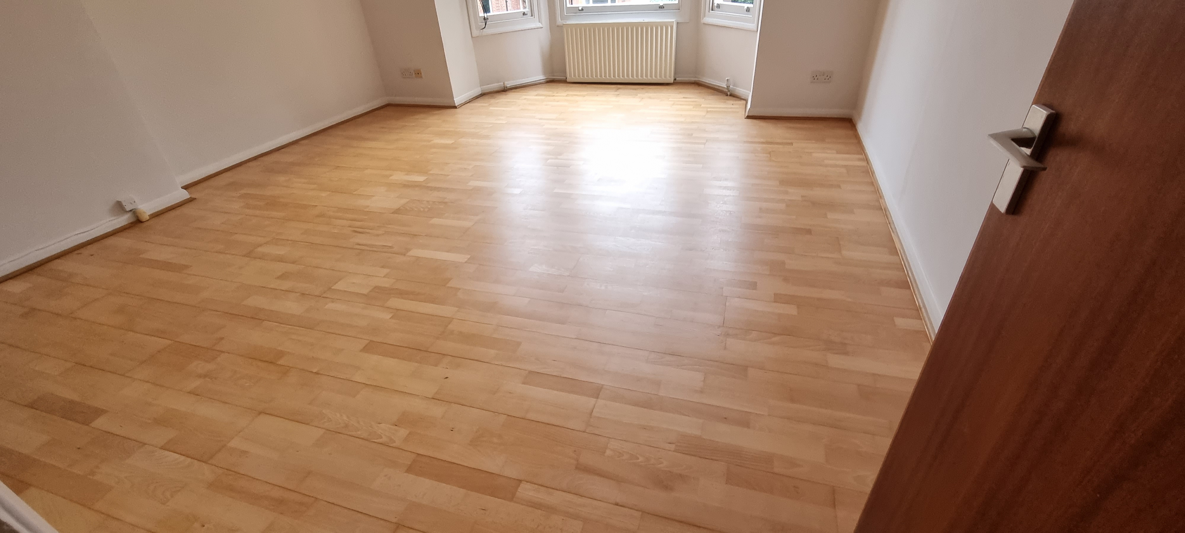 Engineered Wood floor after sanding work in NW6