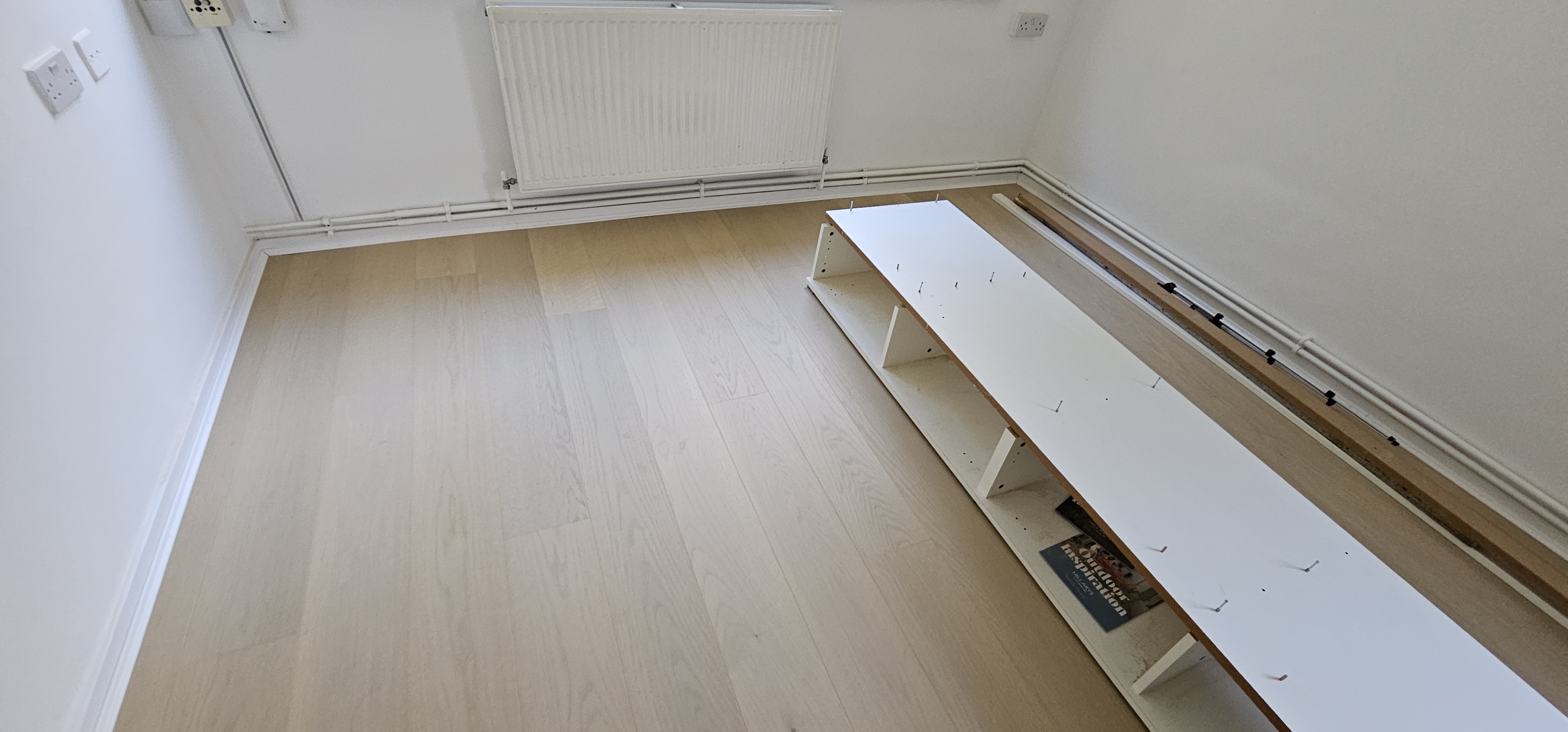 Engineered Wood floor after fitting work in NW6