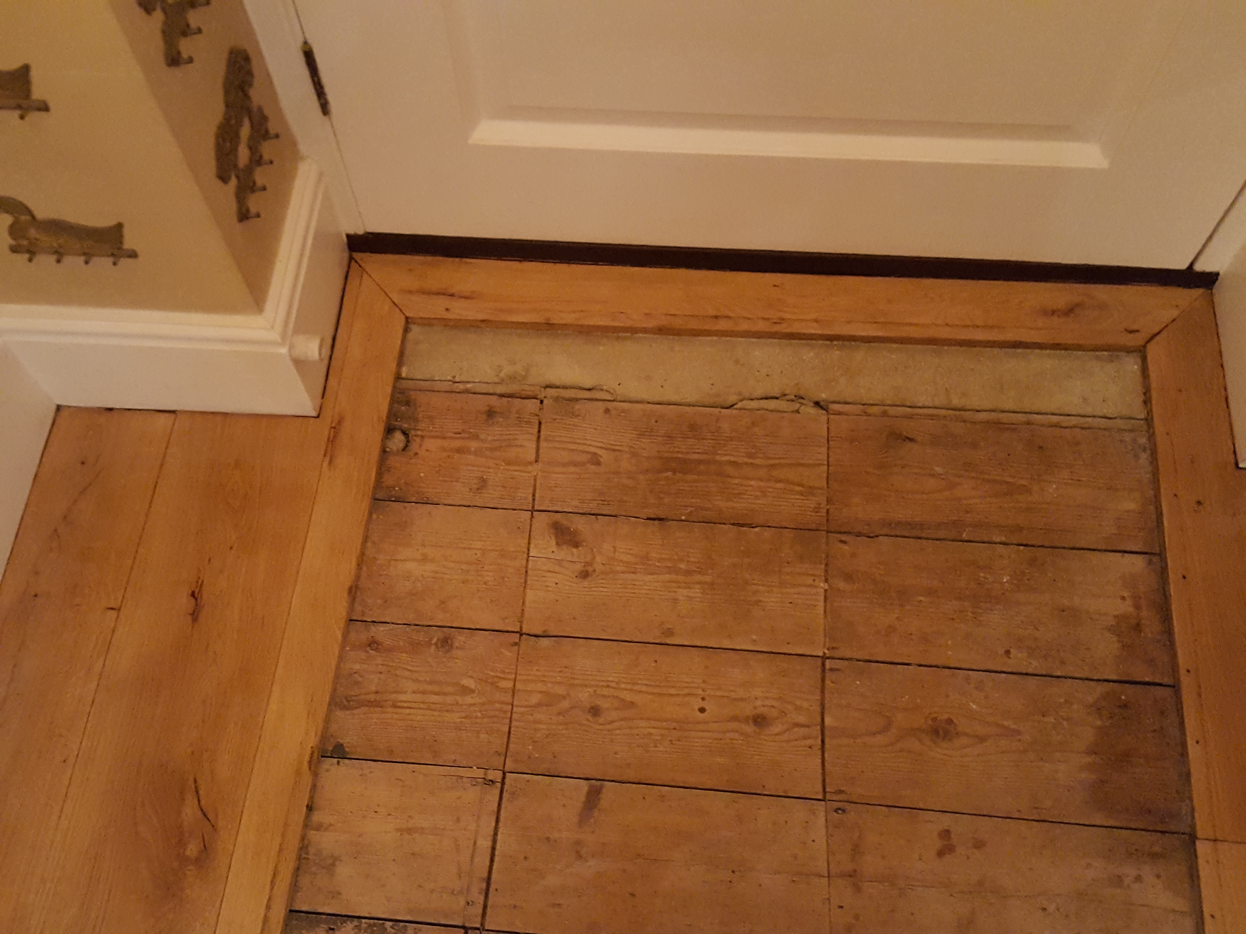 Wood Floor floor after sanding work in NW7