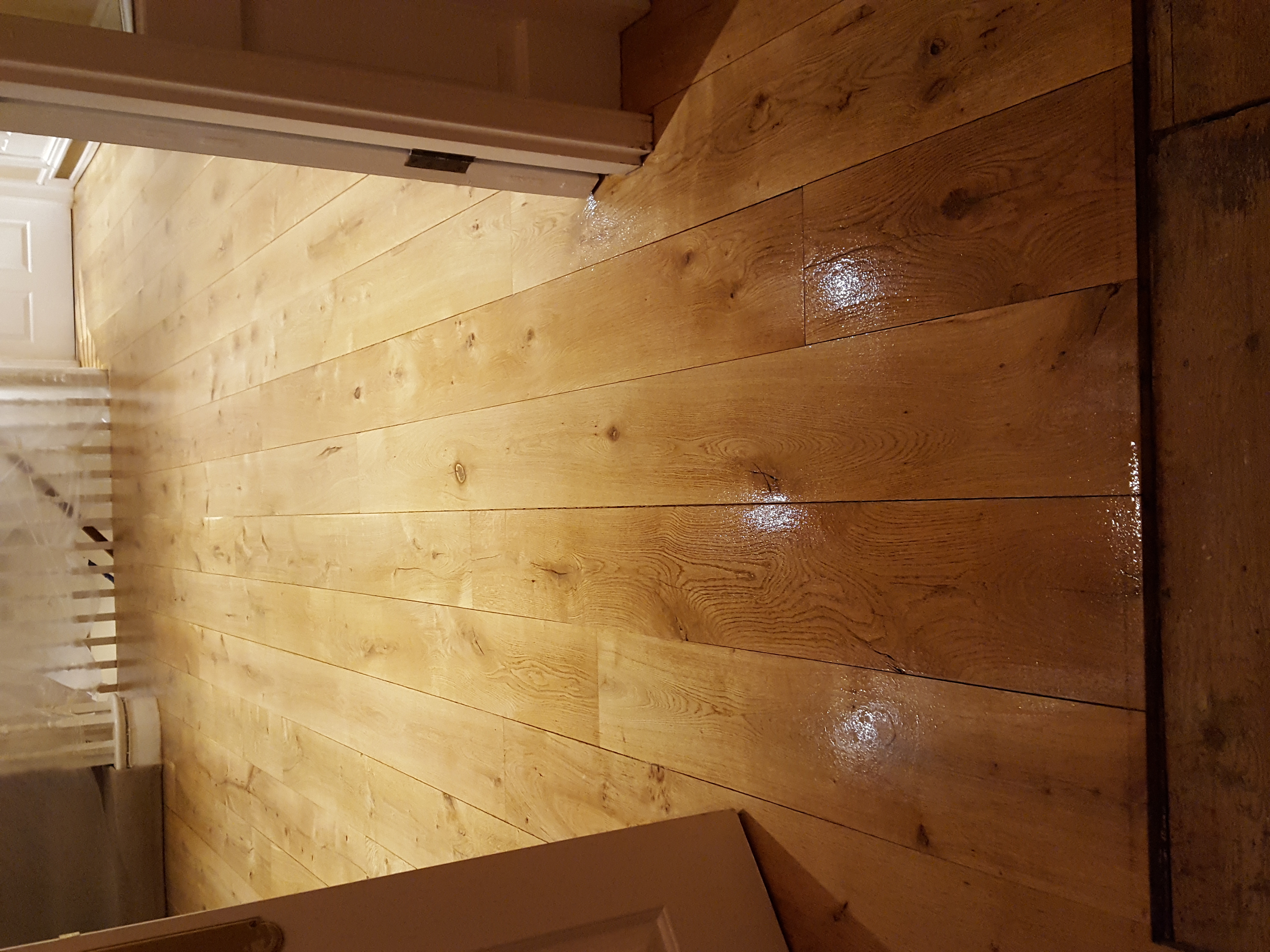 Wood Floor floor after sanding work in NW7