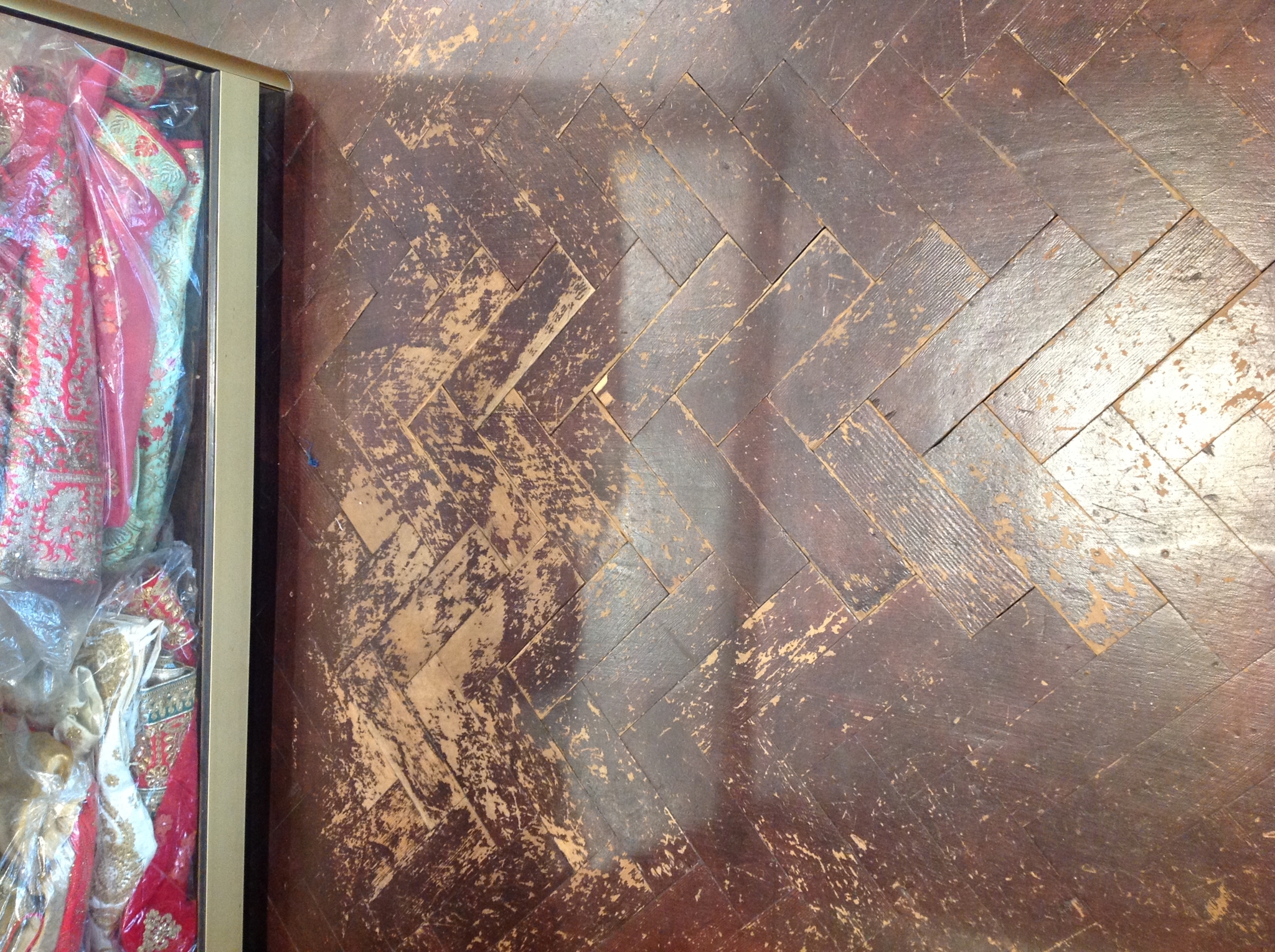 Floor condition before work at NW9