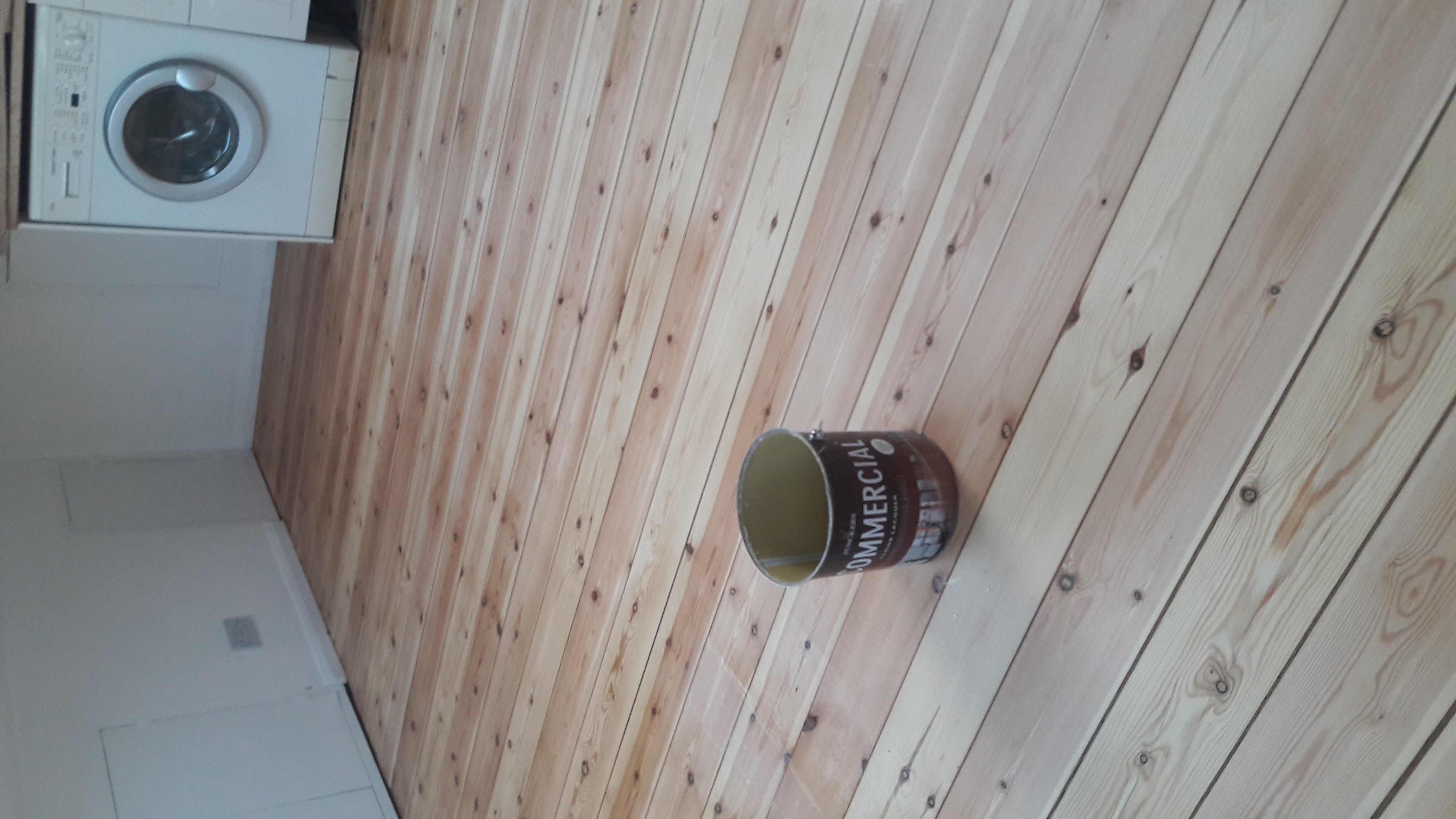 Floorboards floor after sanding work in W13