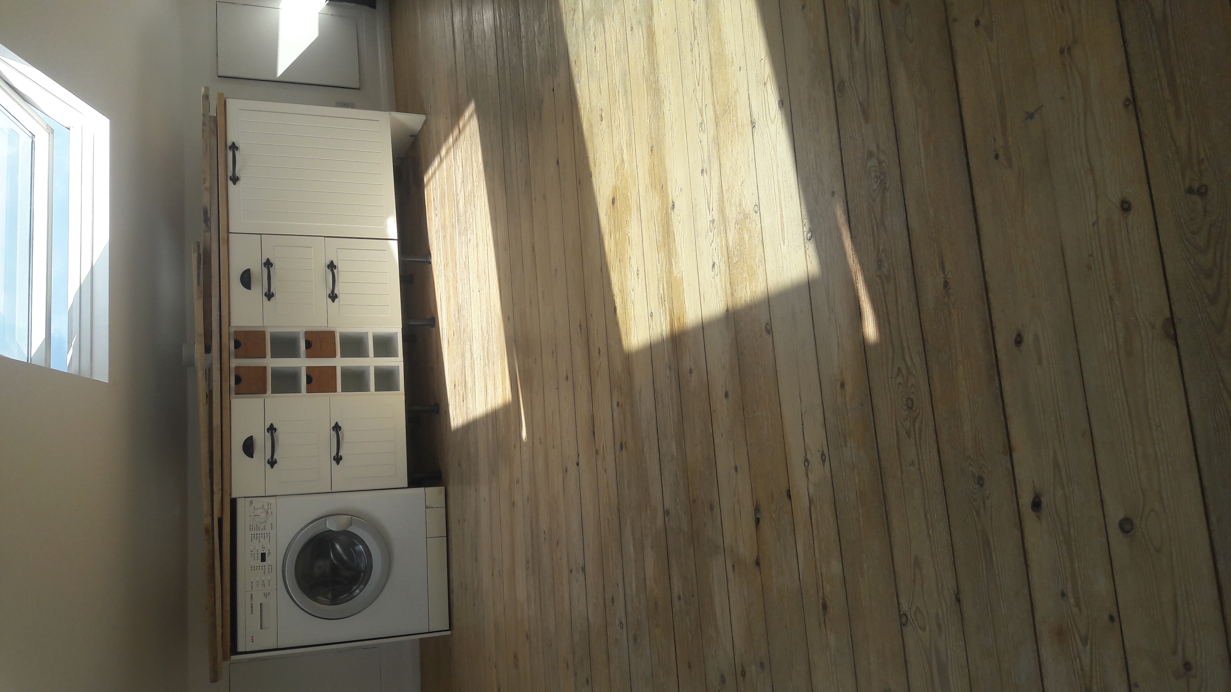 Floorboards floor after sanding work in W13