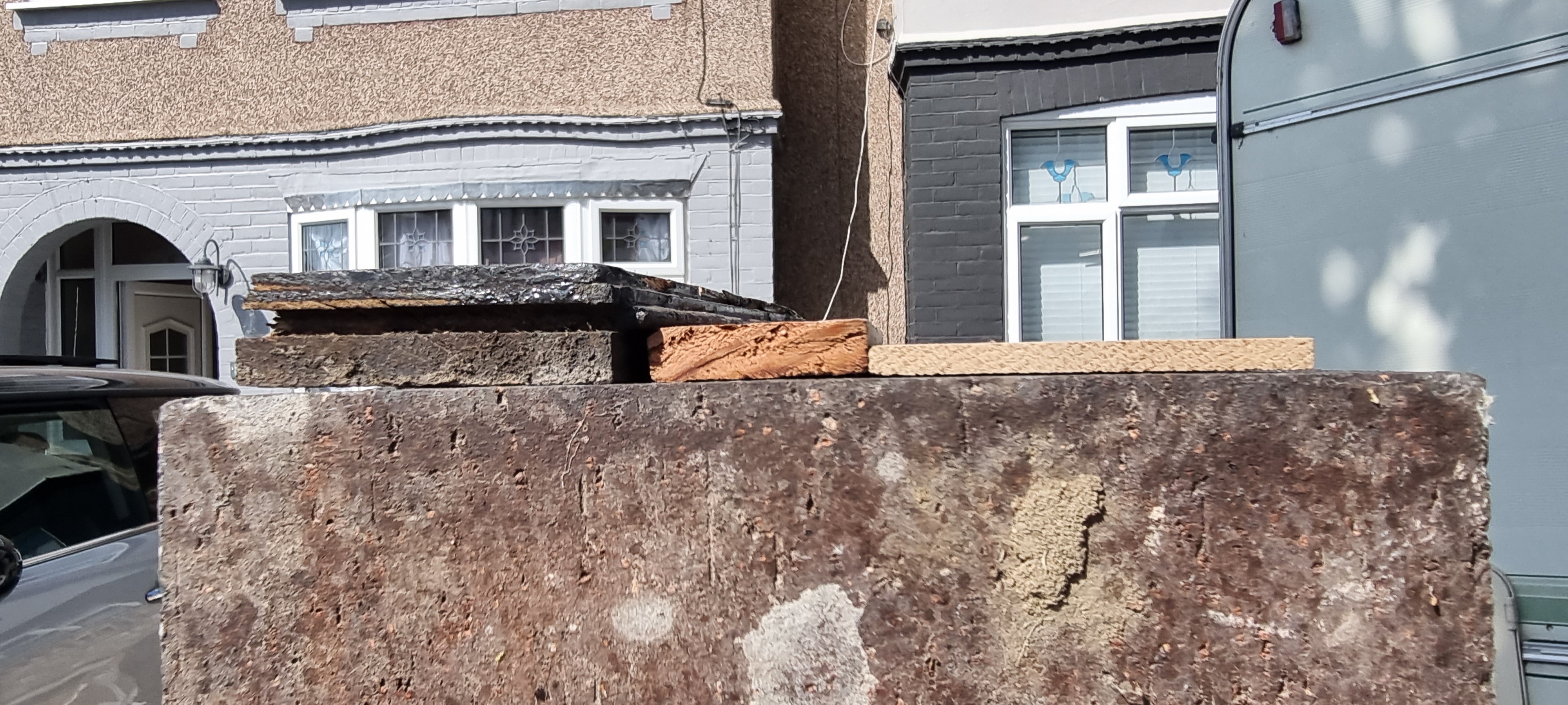 Parquet floor after sanding work in RM5