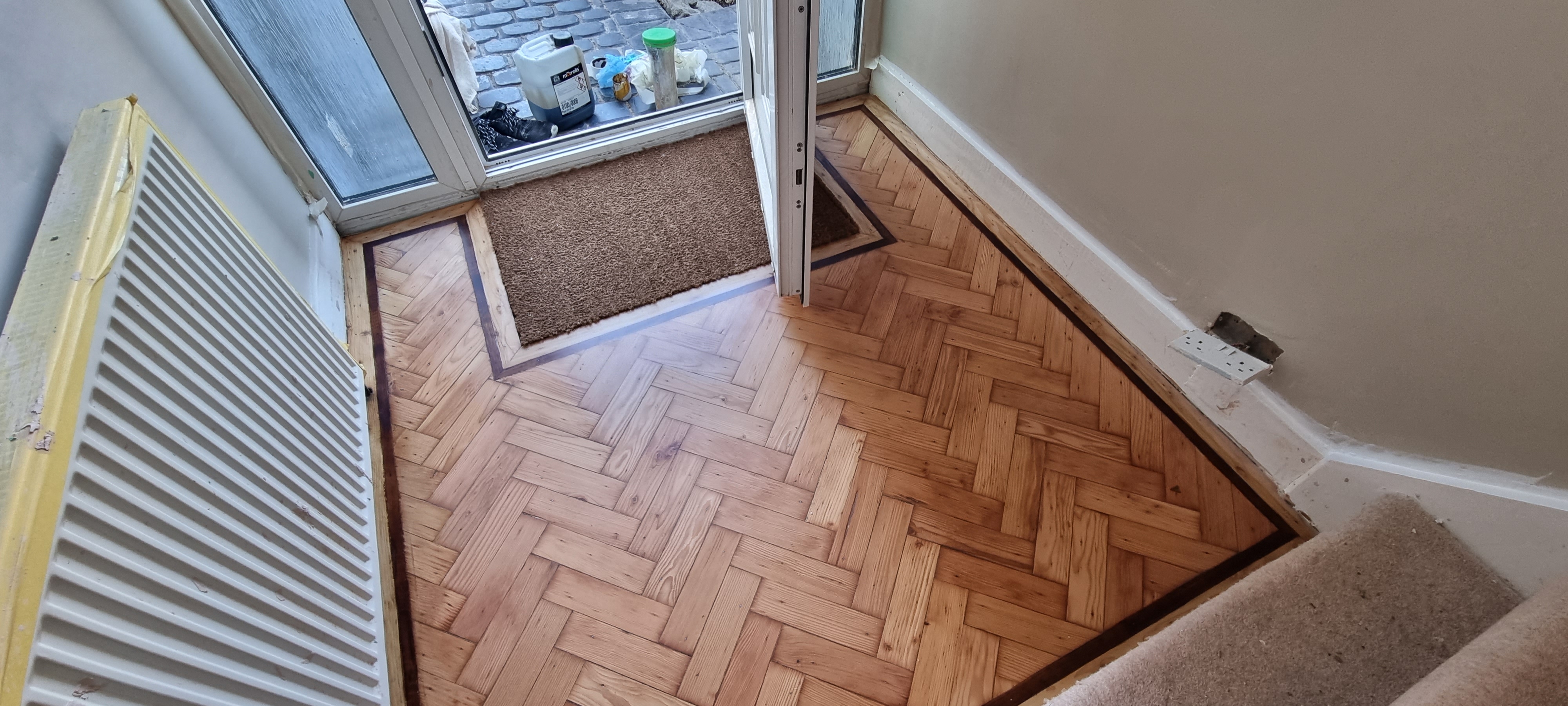 Wood Floor floor after sanding work in RM5
