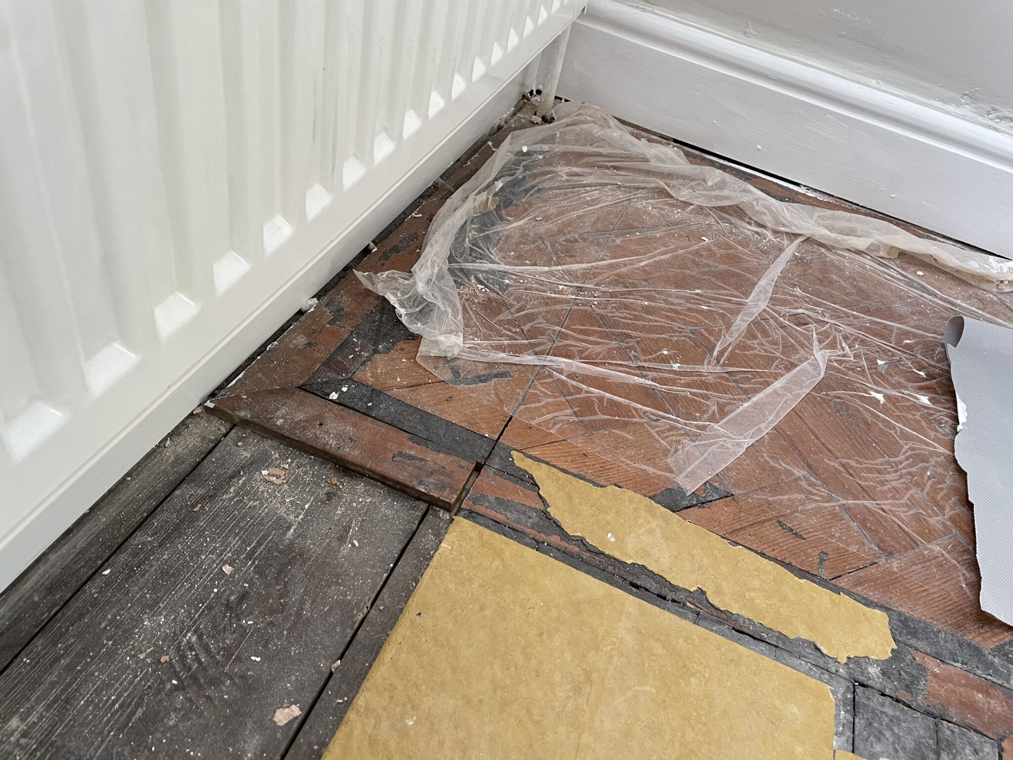 Floor condition before work at RM5