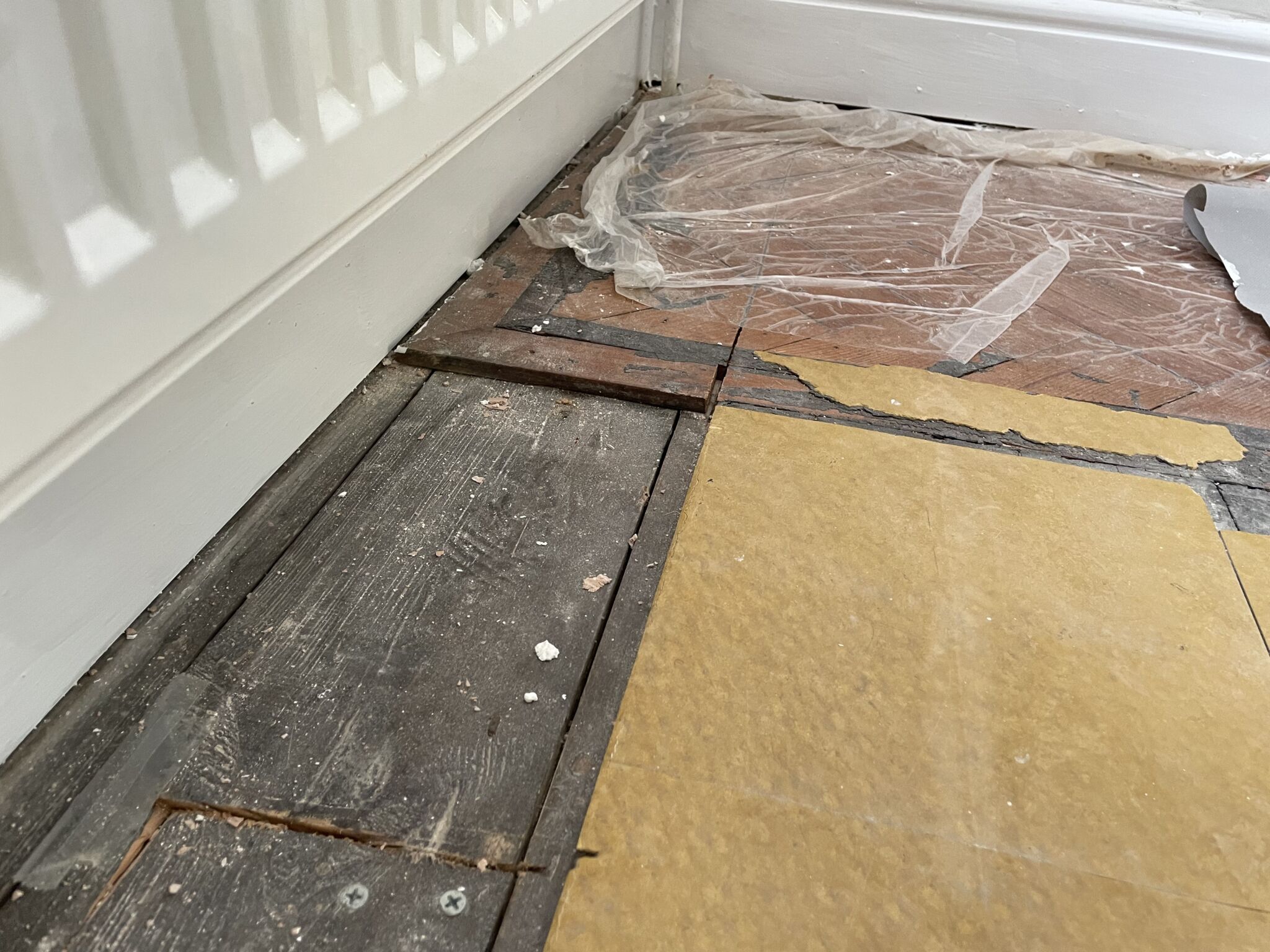 Floor condition before work at RM5