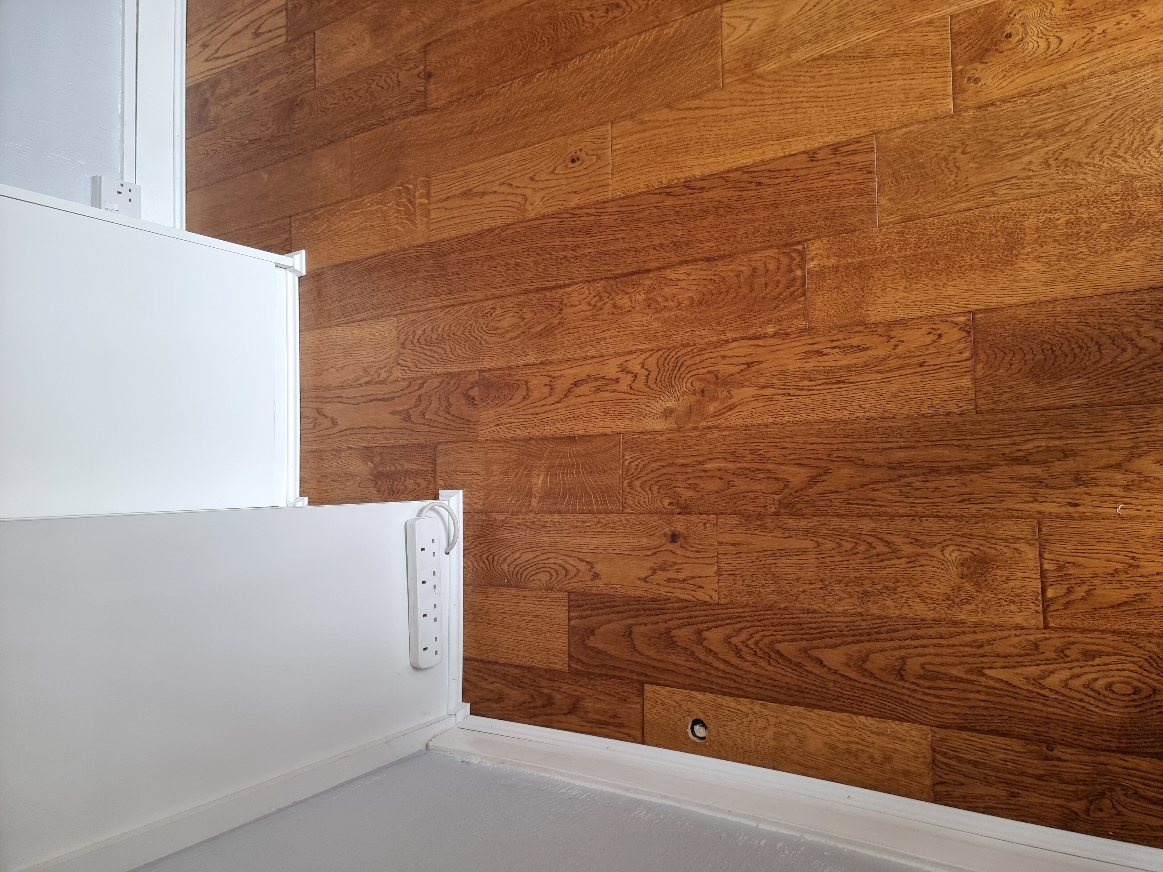 Engineered Wood floor after fitting work in SE1