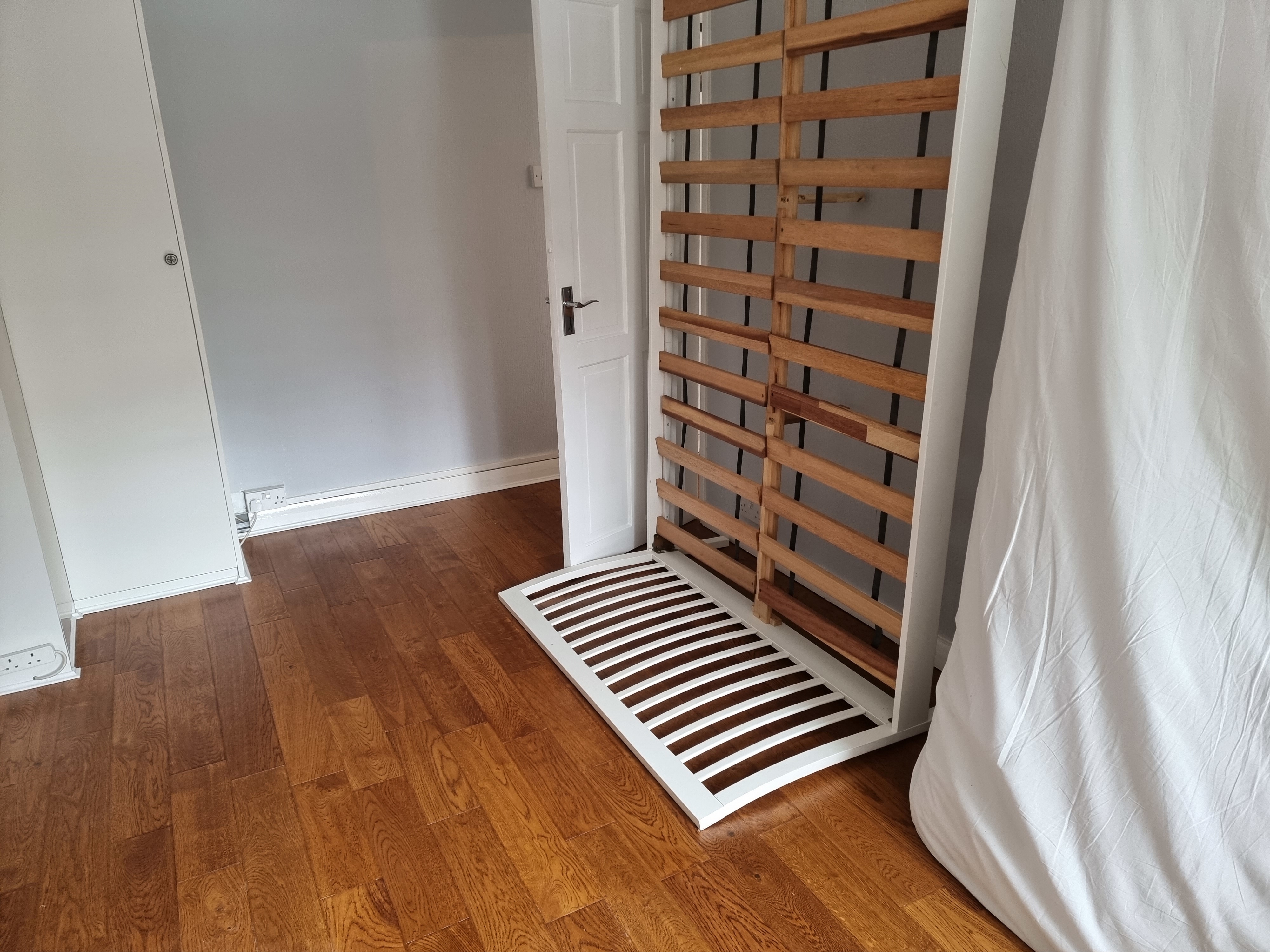 Engineered Wood floor after fitting work in SE1