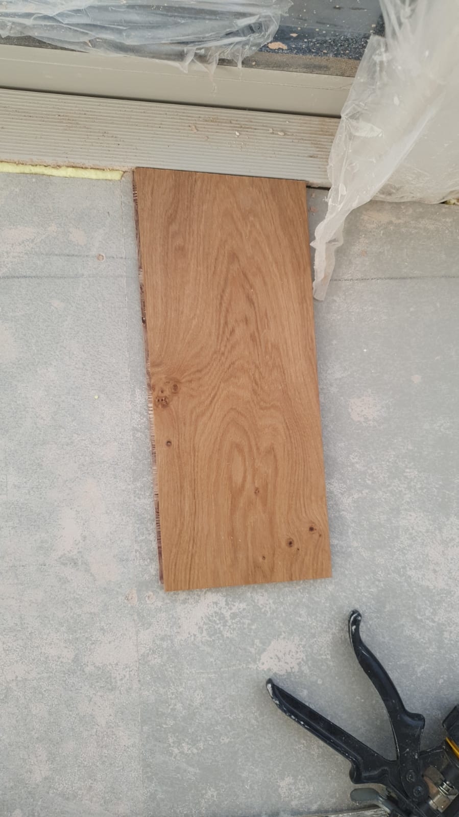 Engineered Wood floor after fitting work in SE1