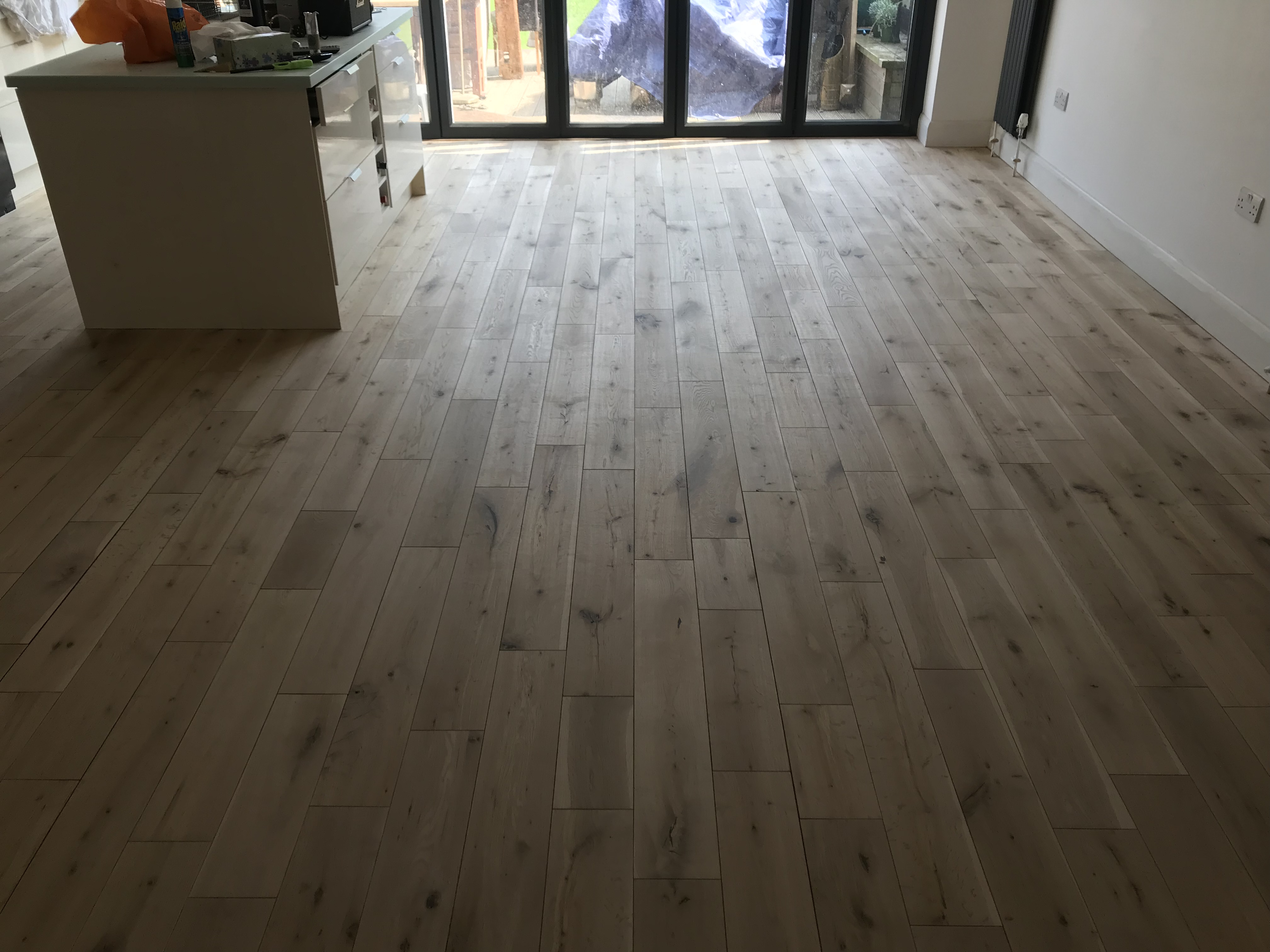 Engineered Wood floor after sanding work in SE12