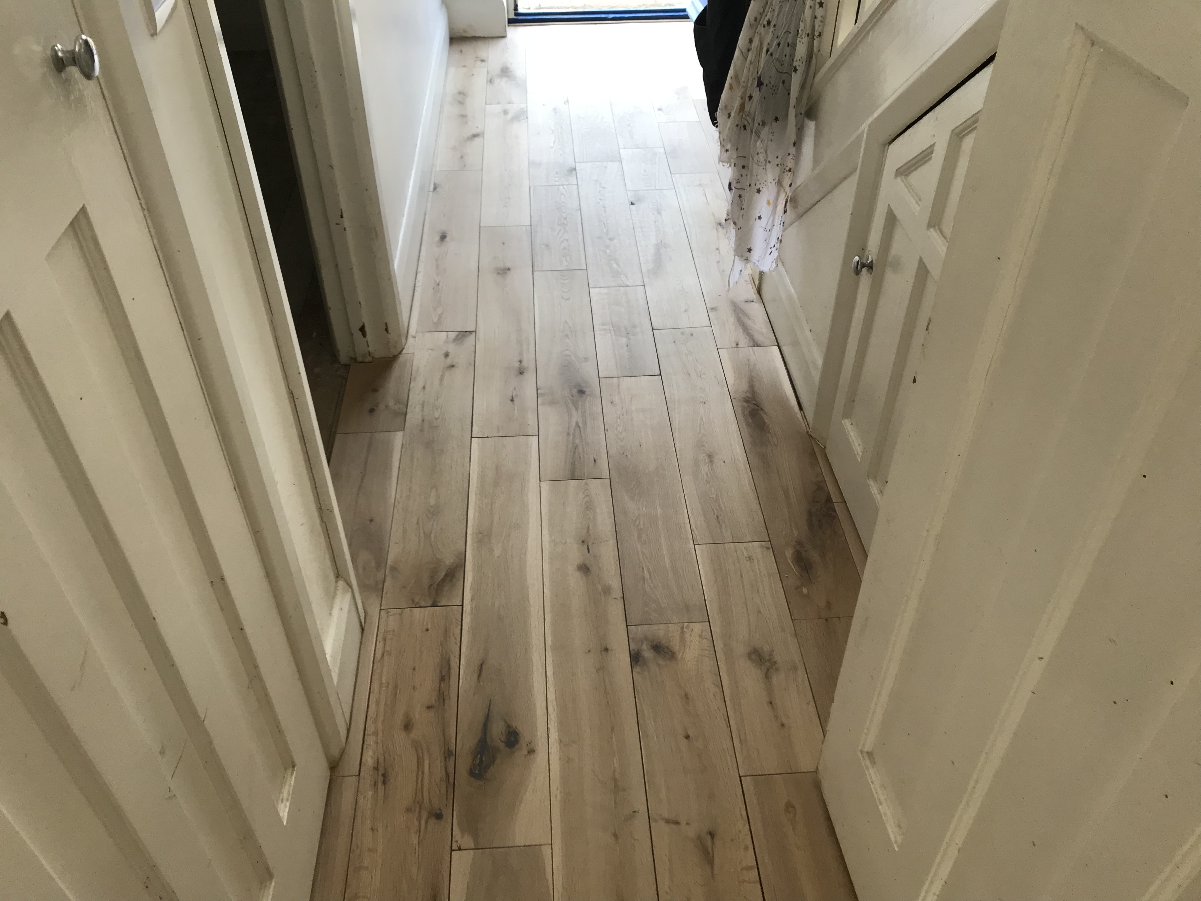 Engineered Wood floor after sanding work in SE12