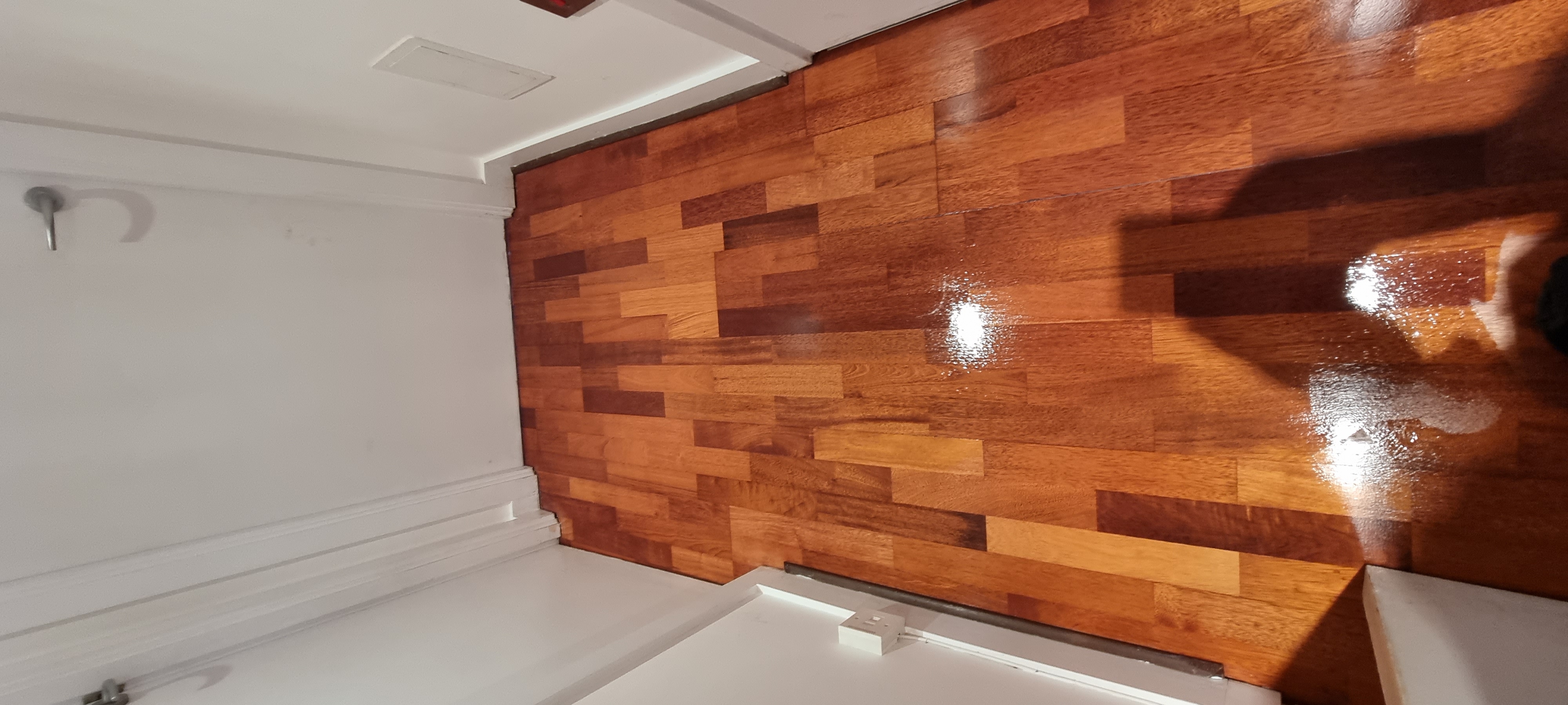 Engineered Wood floor after sanding work in SE13