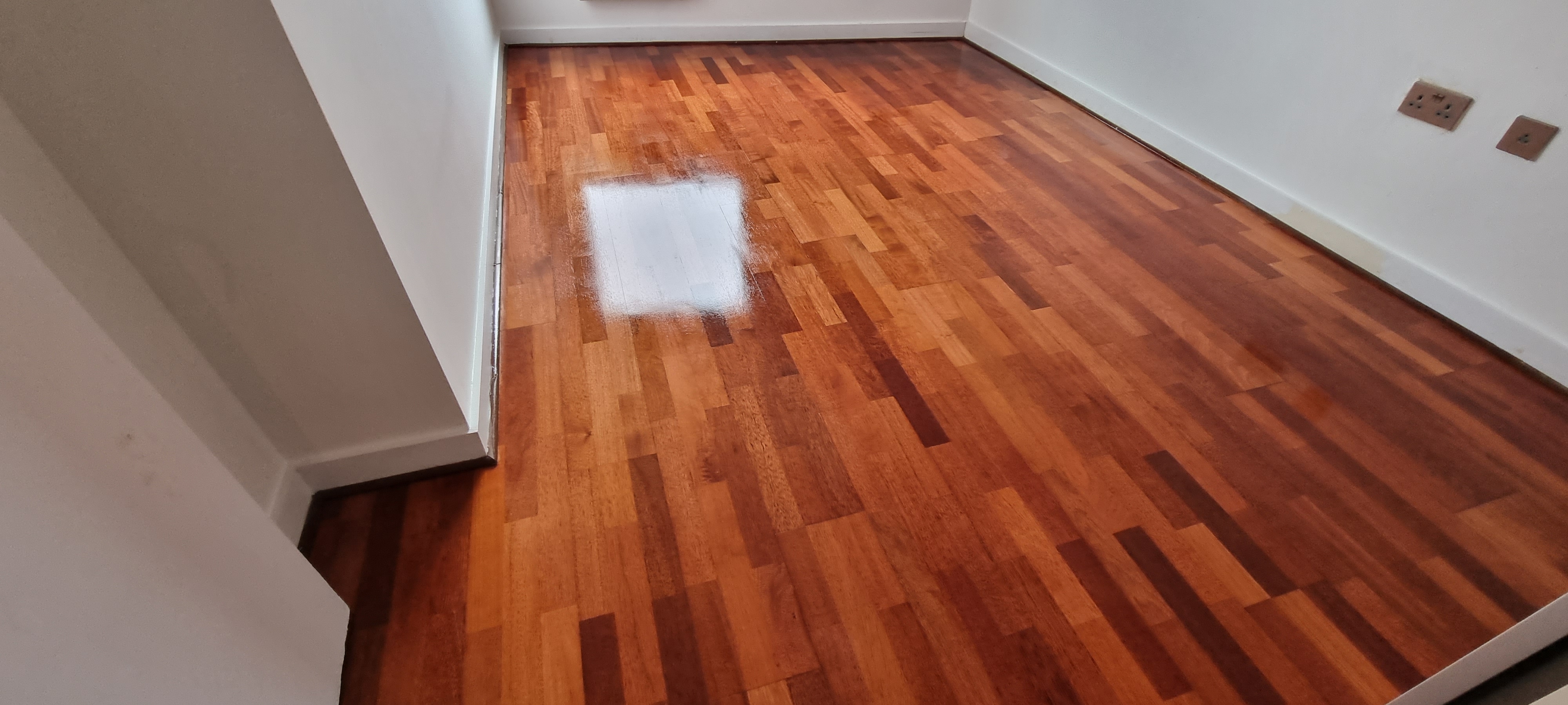 Engineered Wood floor after sanding work in SE13