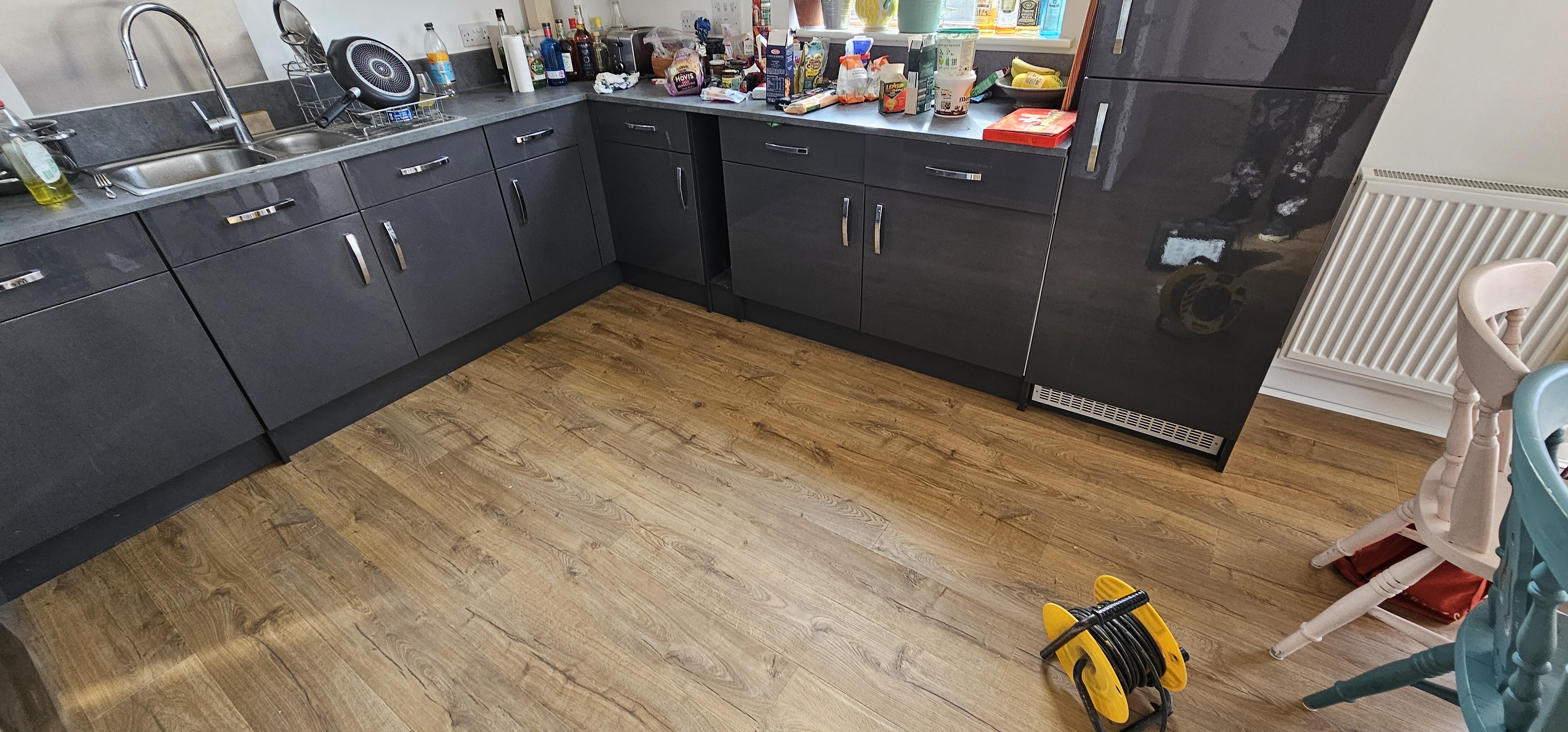 Wood Floor floor after fitting work in SE15