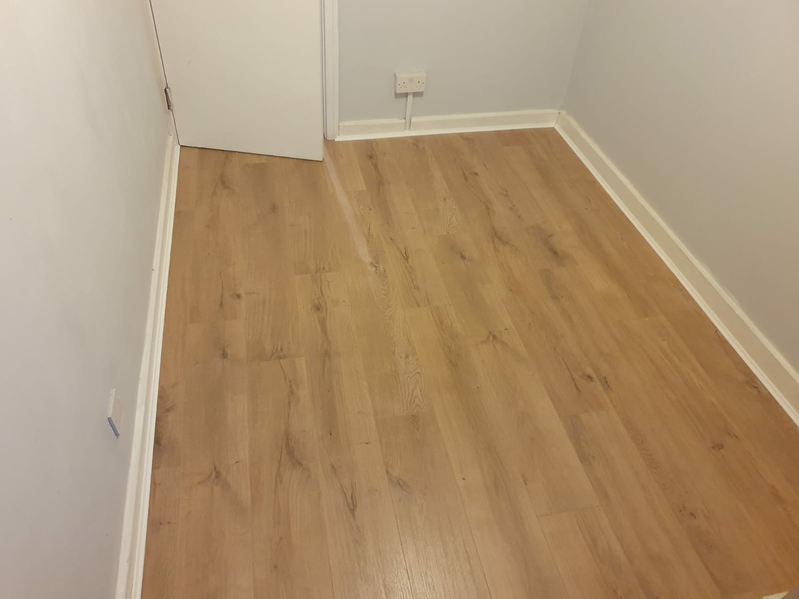 Laminate floor after fitting work in SE16