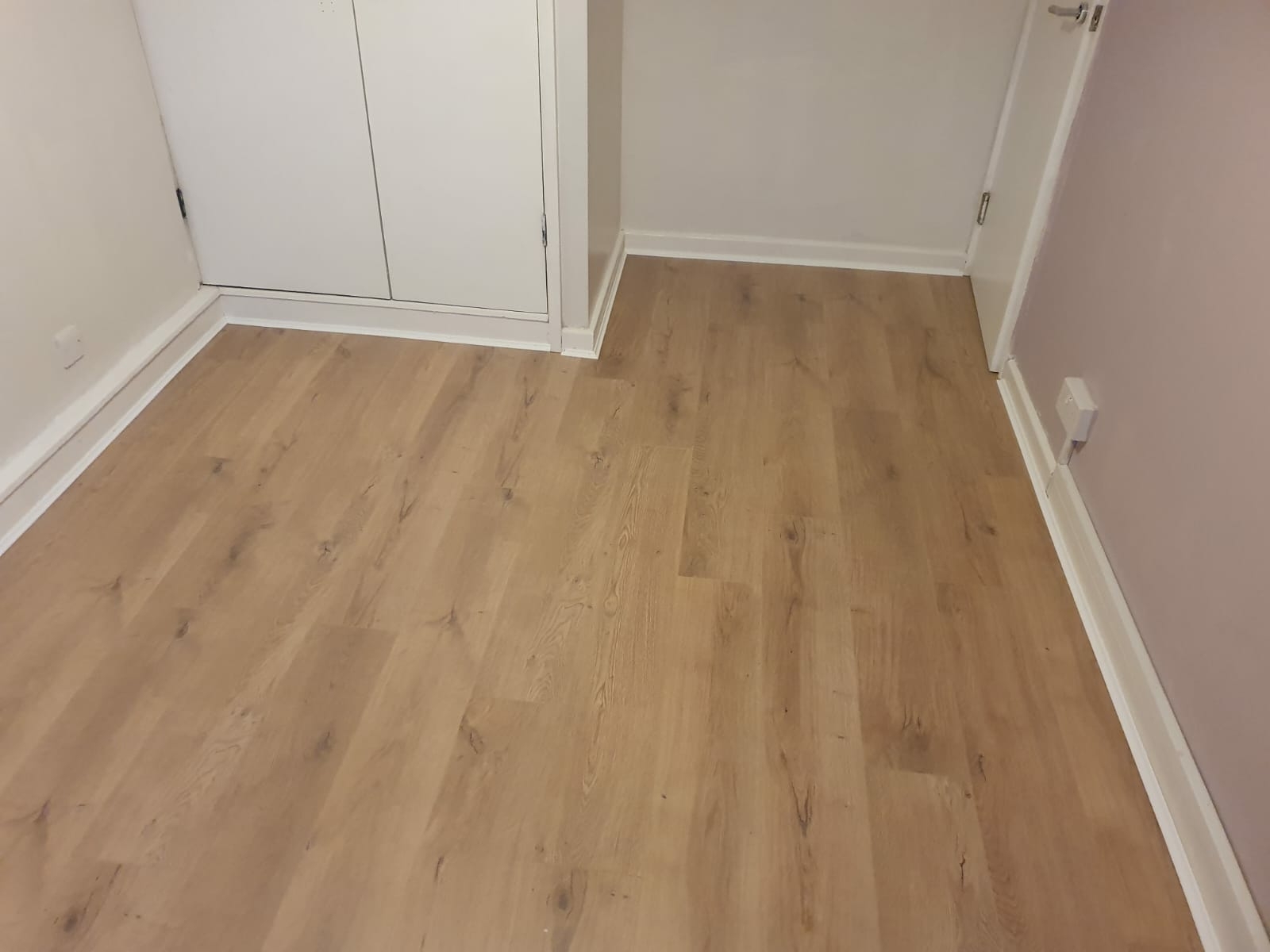 Laminate floor after fitting work in SE16