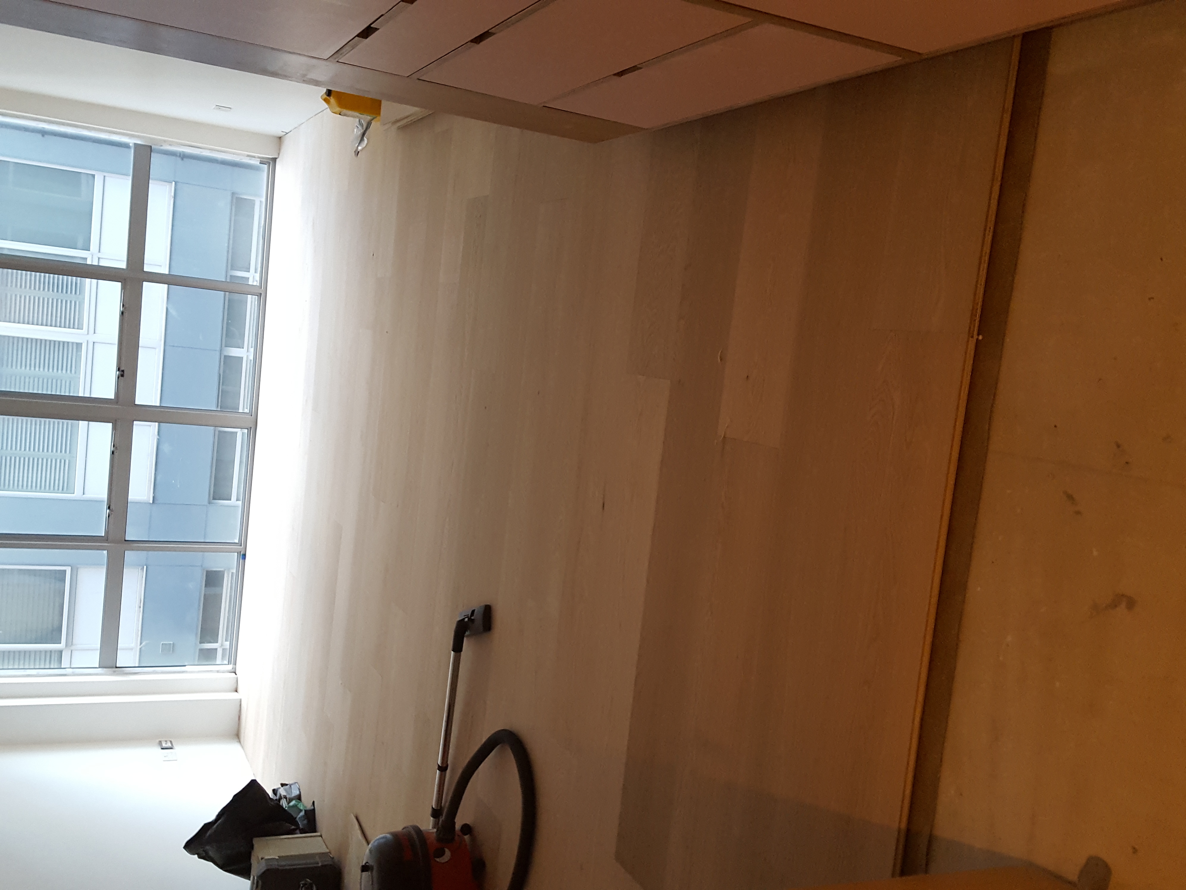 Engineered Wood floor after fitting work in SE1