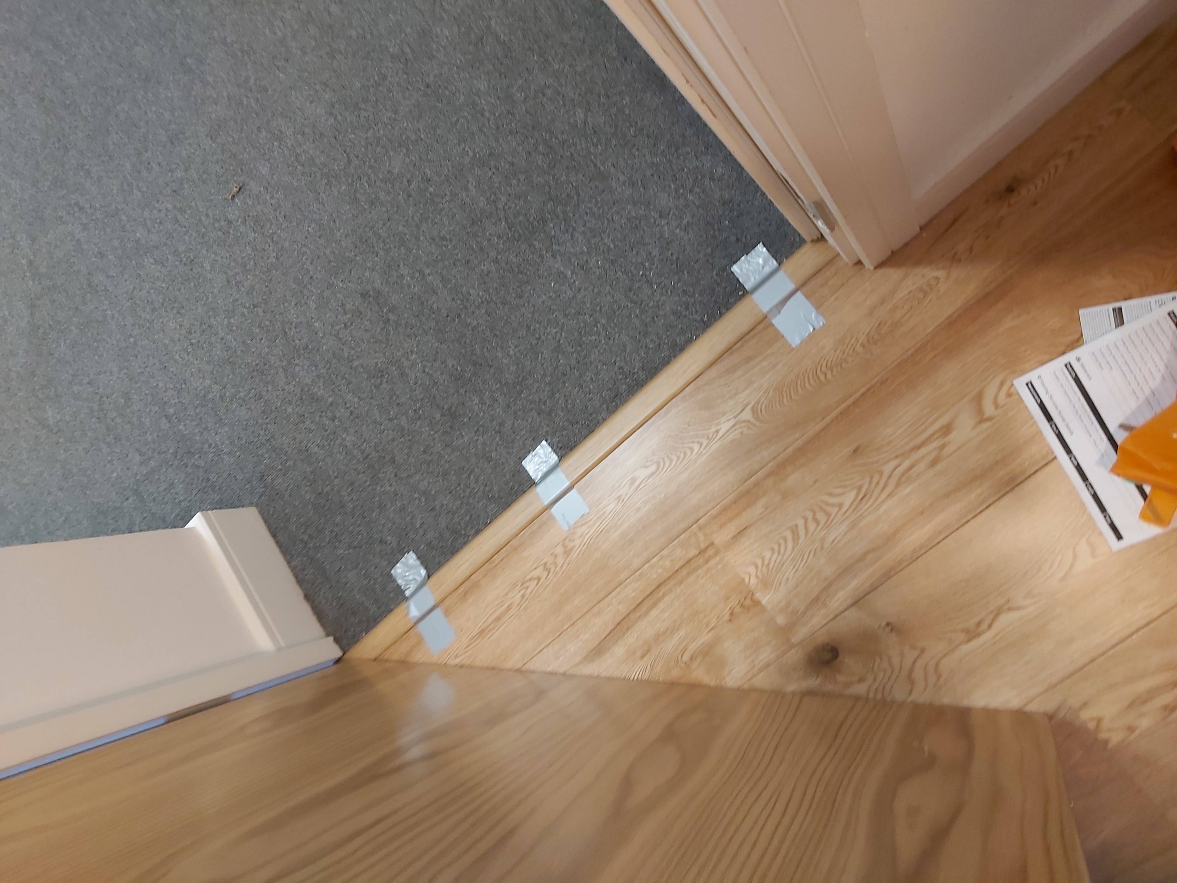 Wood Floor floor after fitting work in SE17