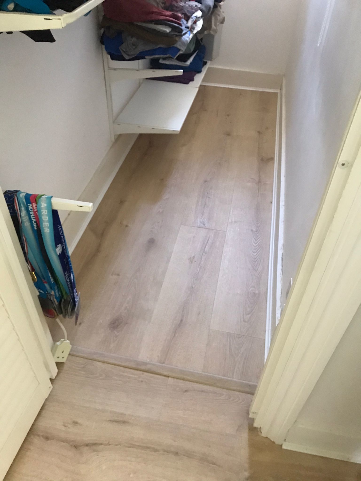 Laminate floor after fitting work in SE19