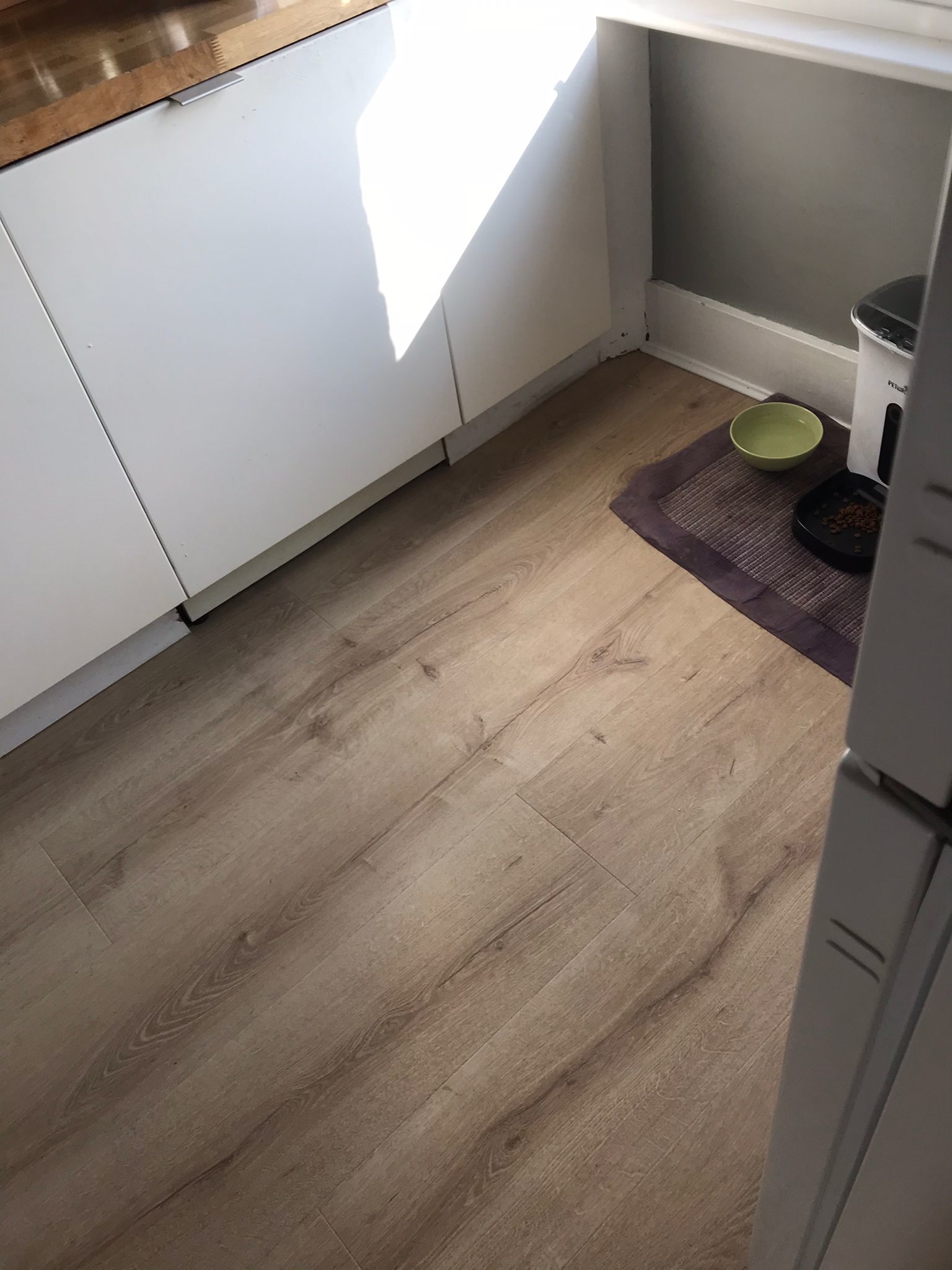 Laminate floor after fitting work in SE19