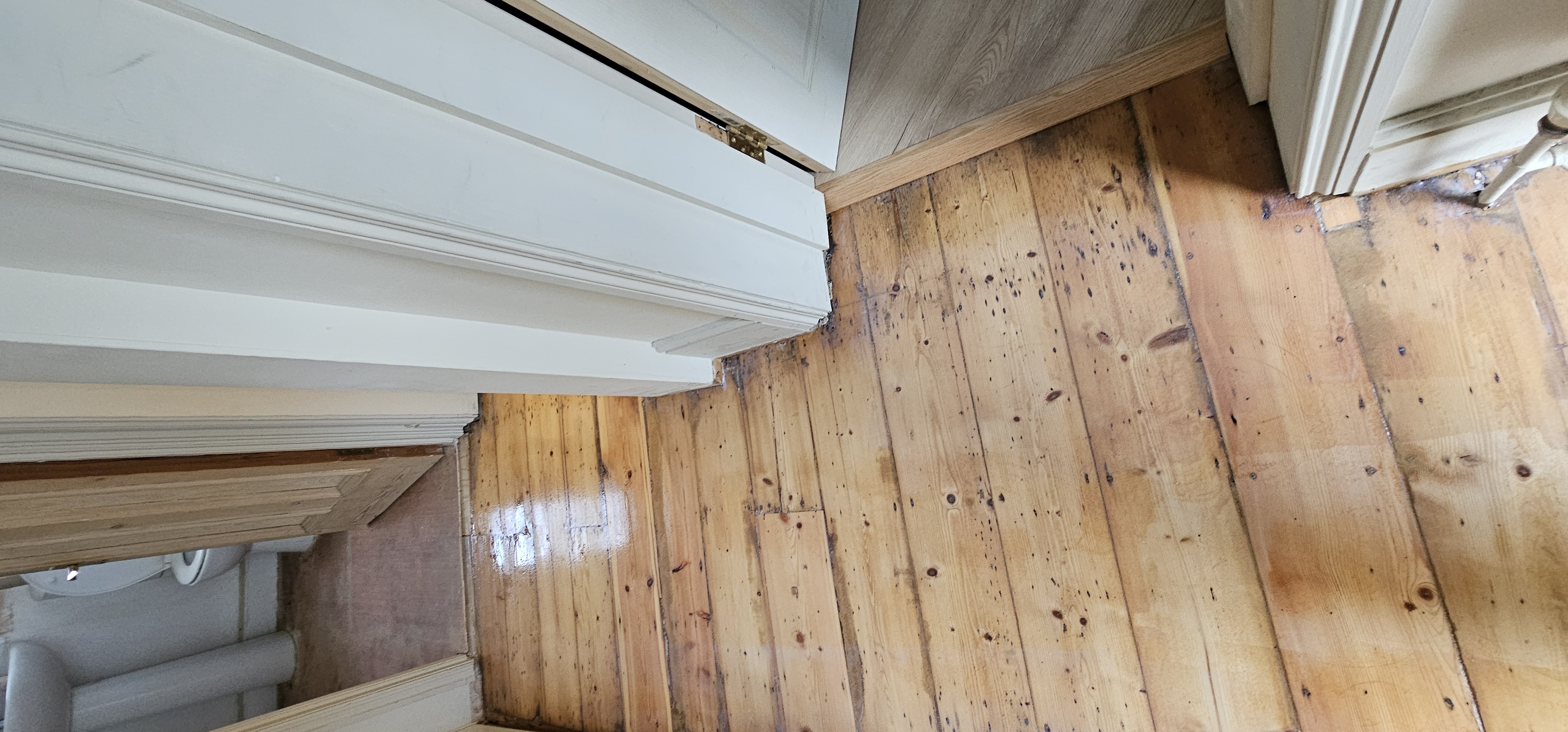 Laminate floor after sanding work in SE19