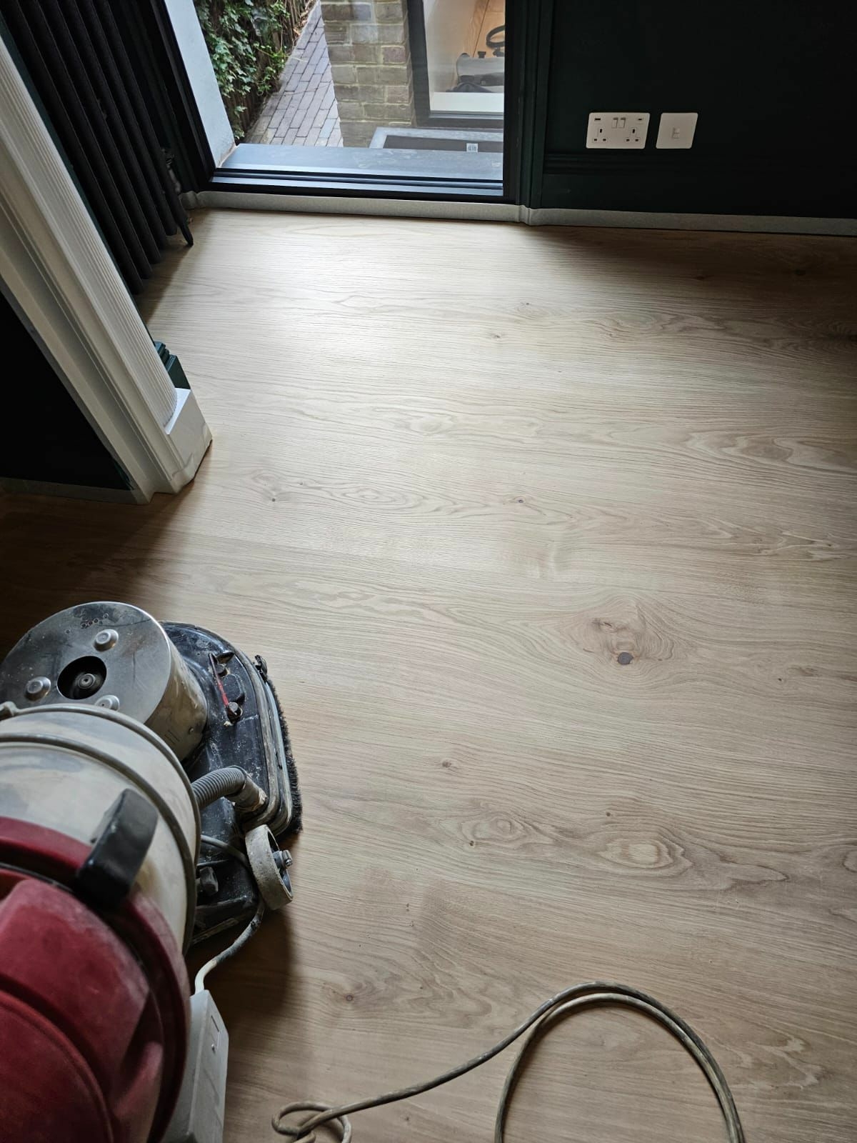 Wood Floor floor after sanding work in SE21
