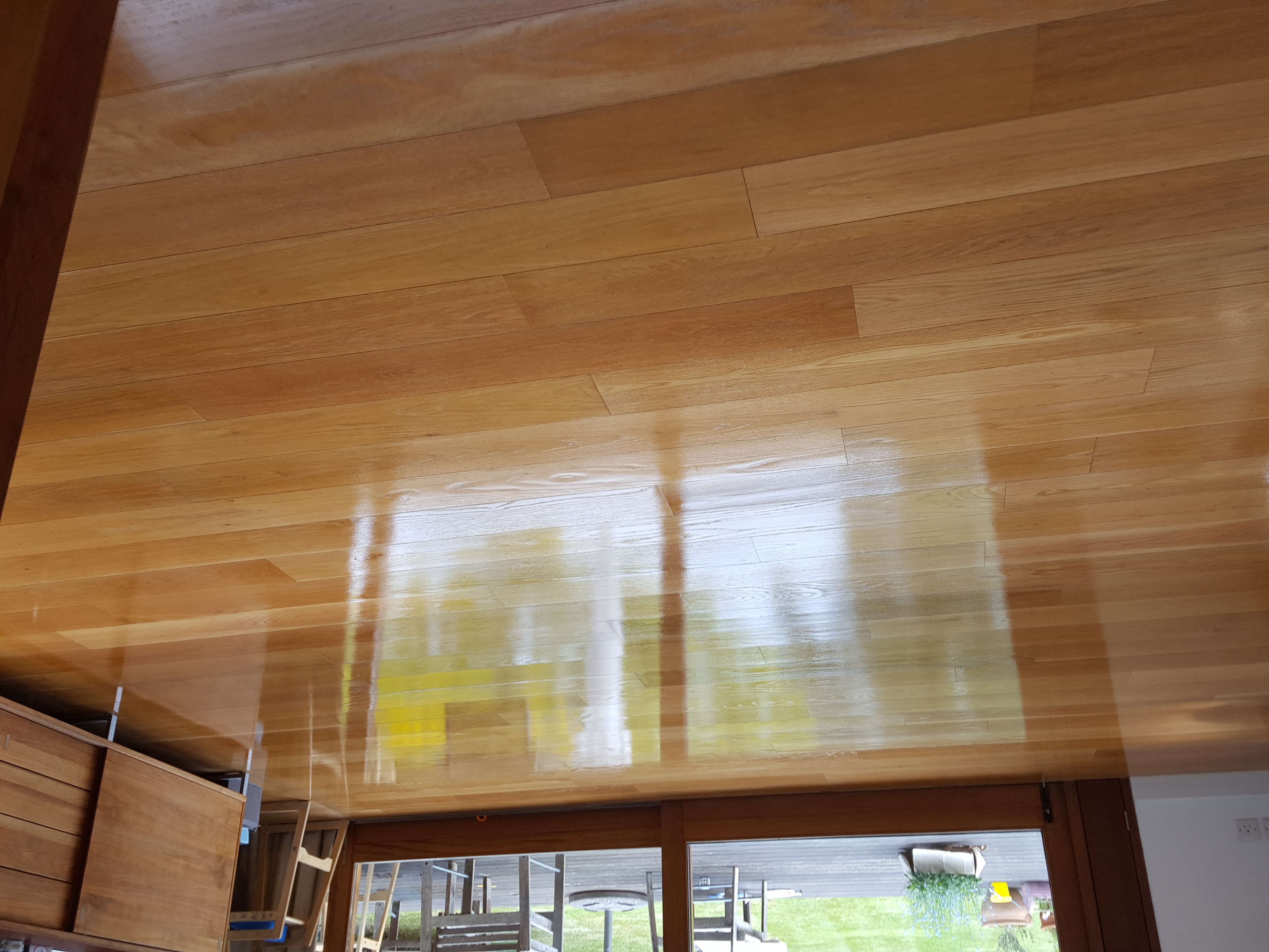 Wood Floor floor after sanding work in SE21