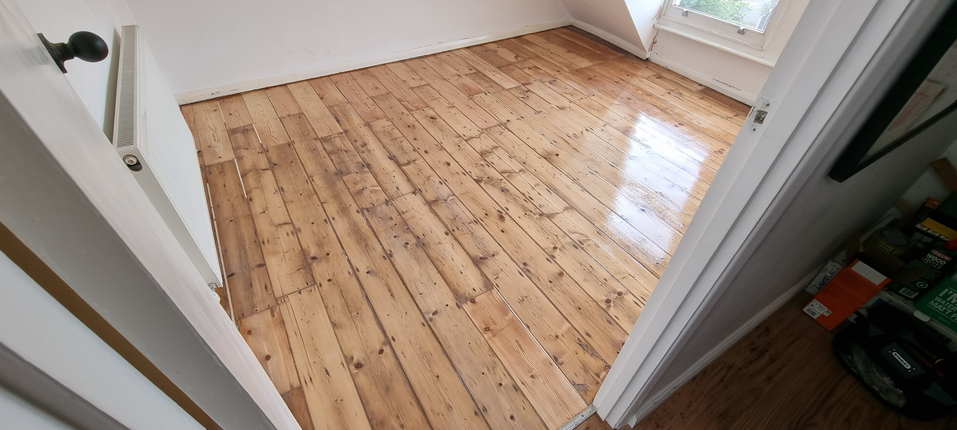 Laminate floor after sanding work in SE23