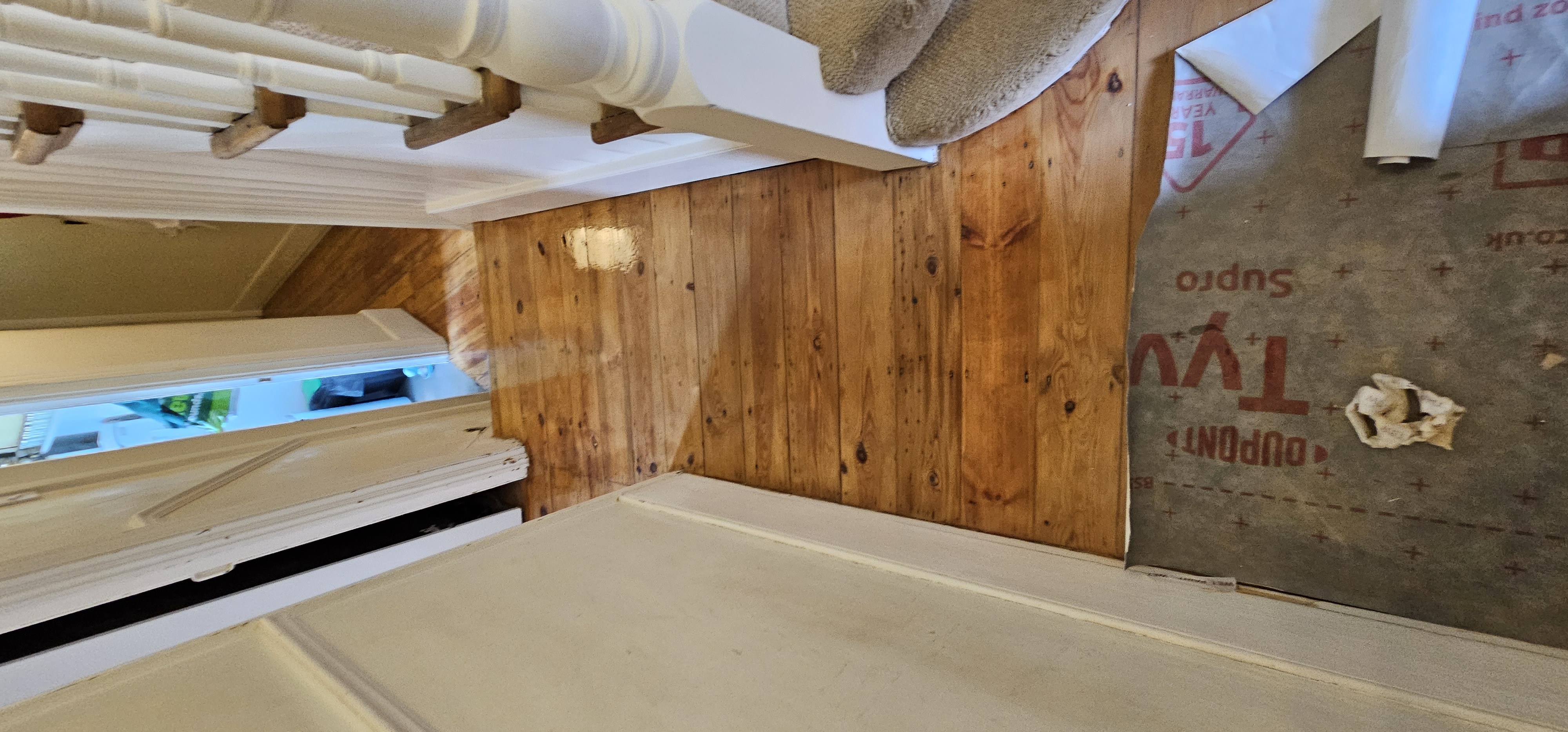 Floorboards floor after sanding work in SE23