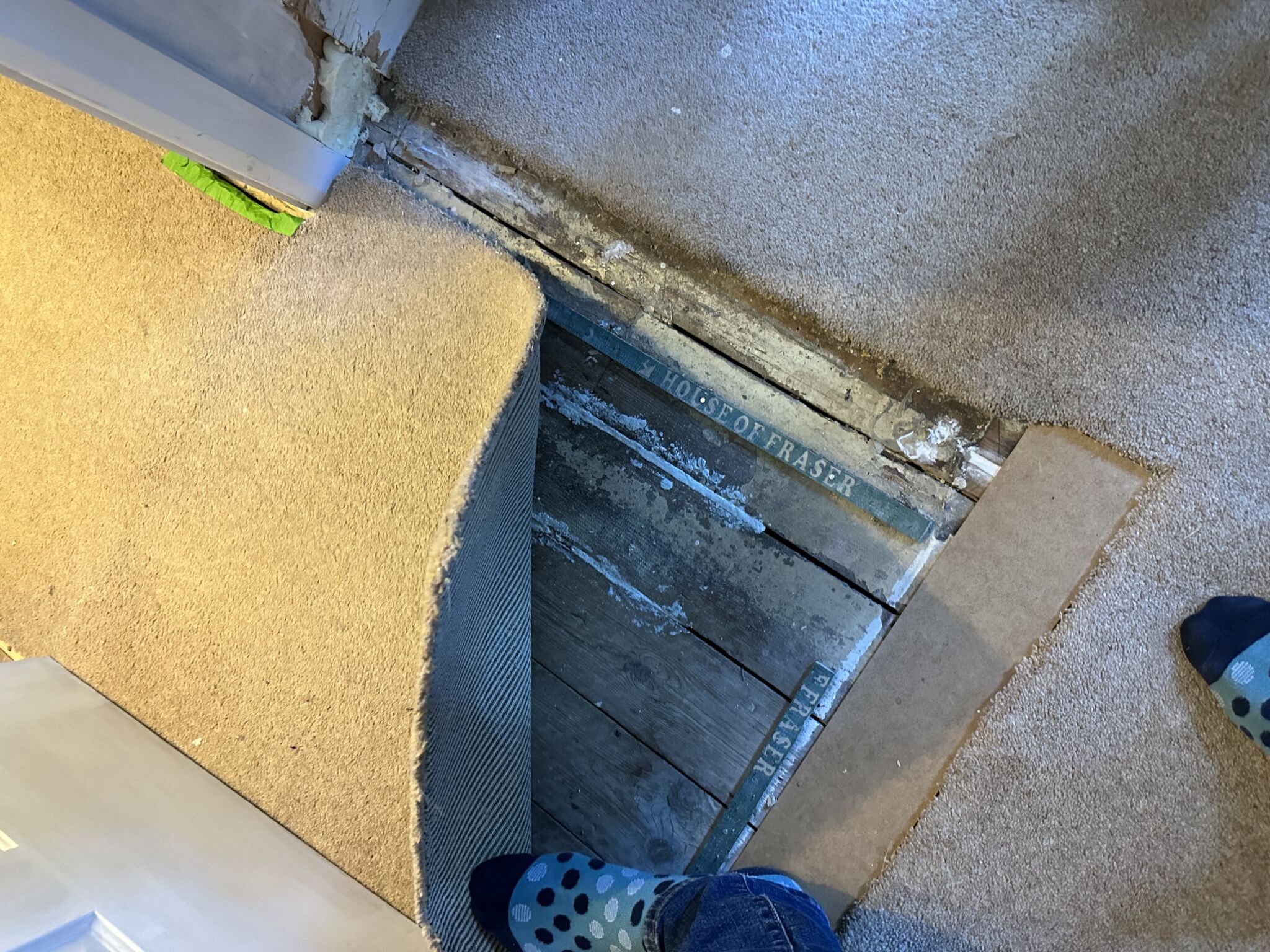 Floor condition before work at SE23