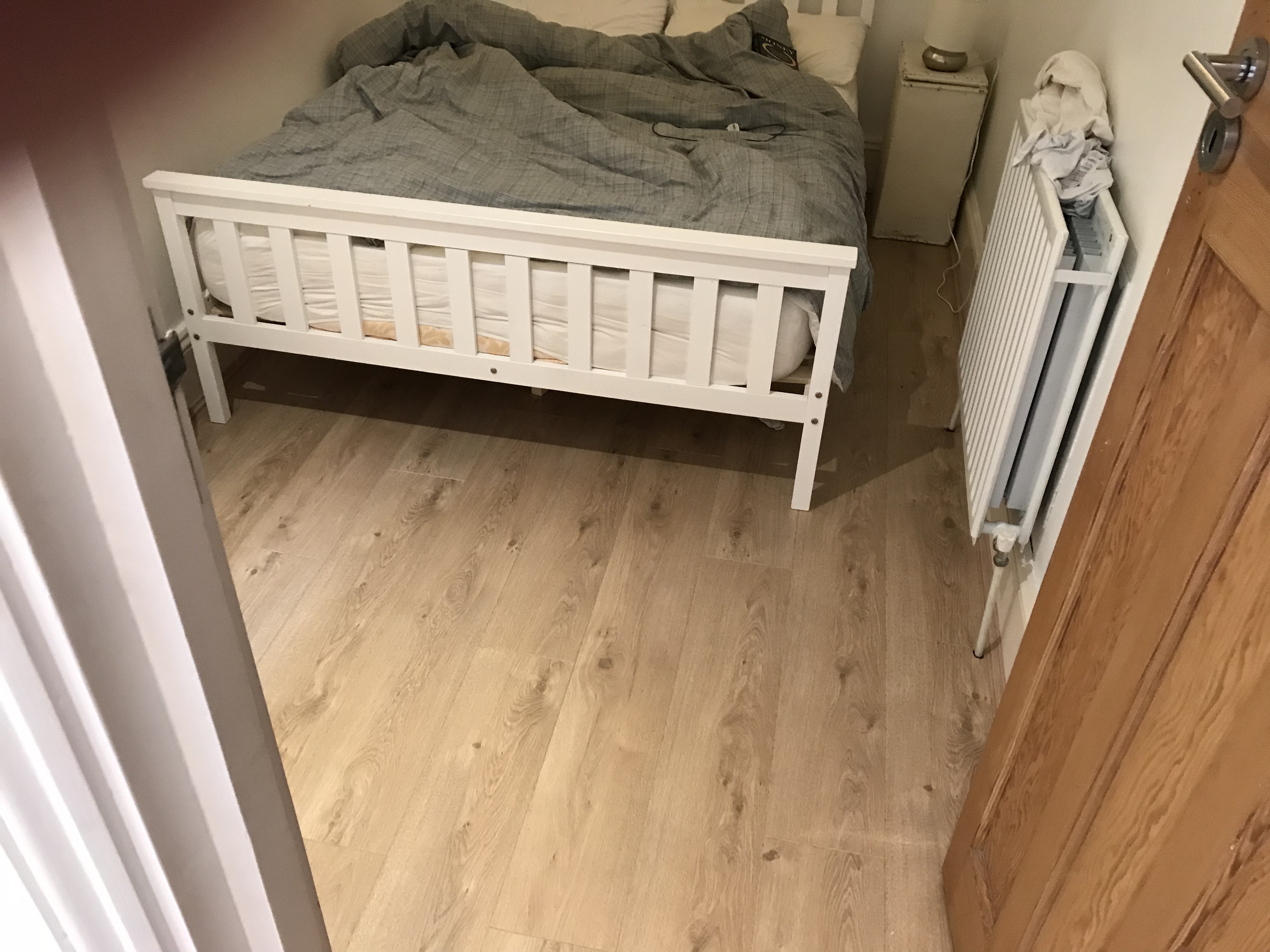 Laminate floor after fitting work in SE24