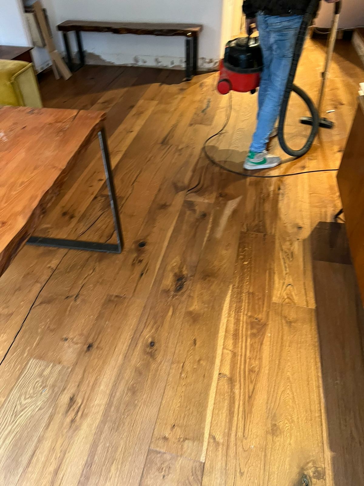 Engineered Wood floor after fitting work in SE27