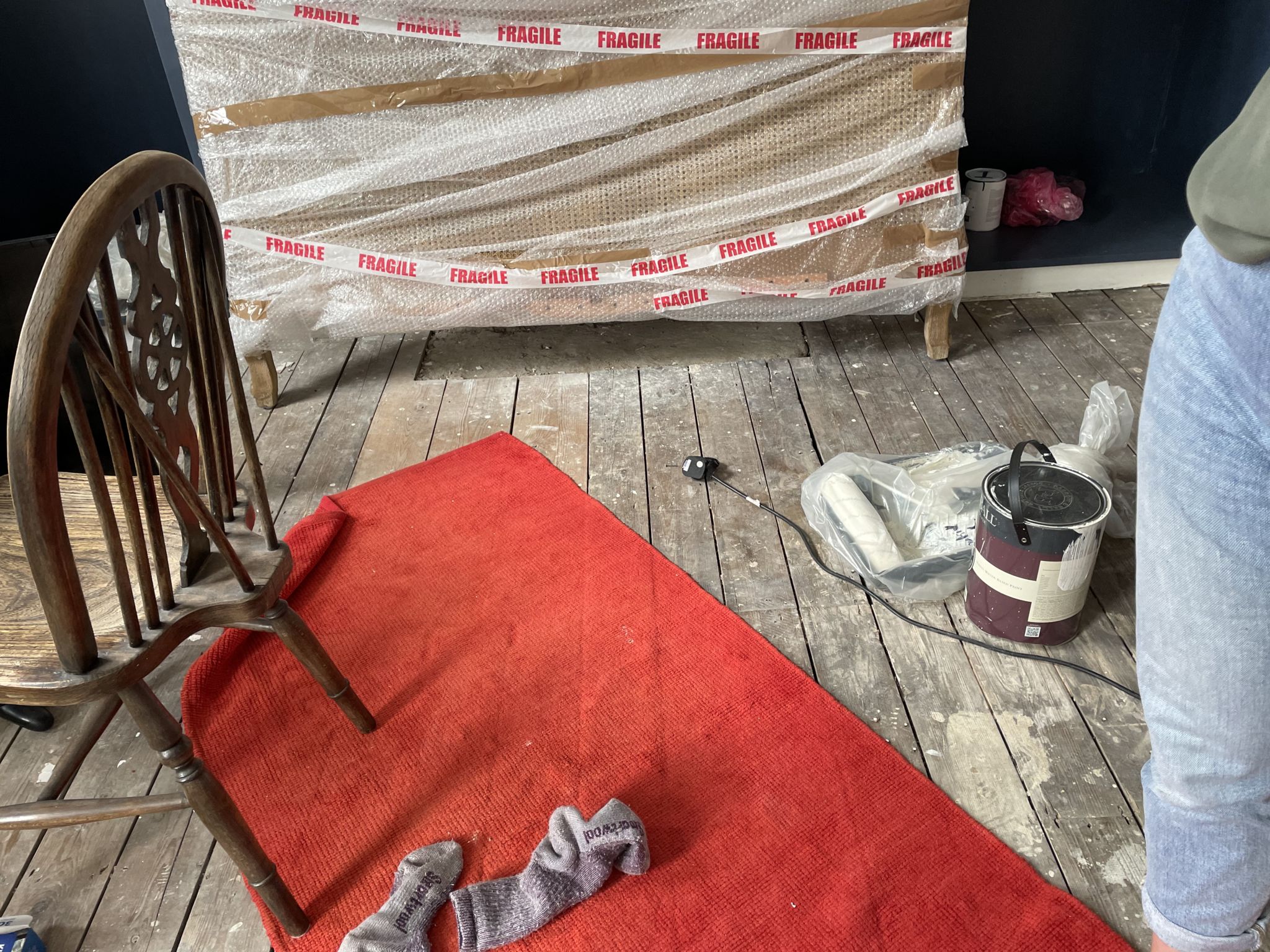 Floor condition before work at SE4