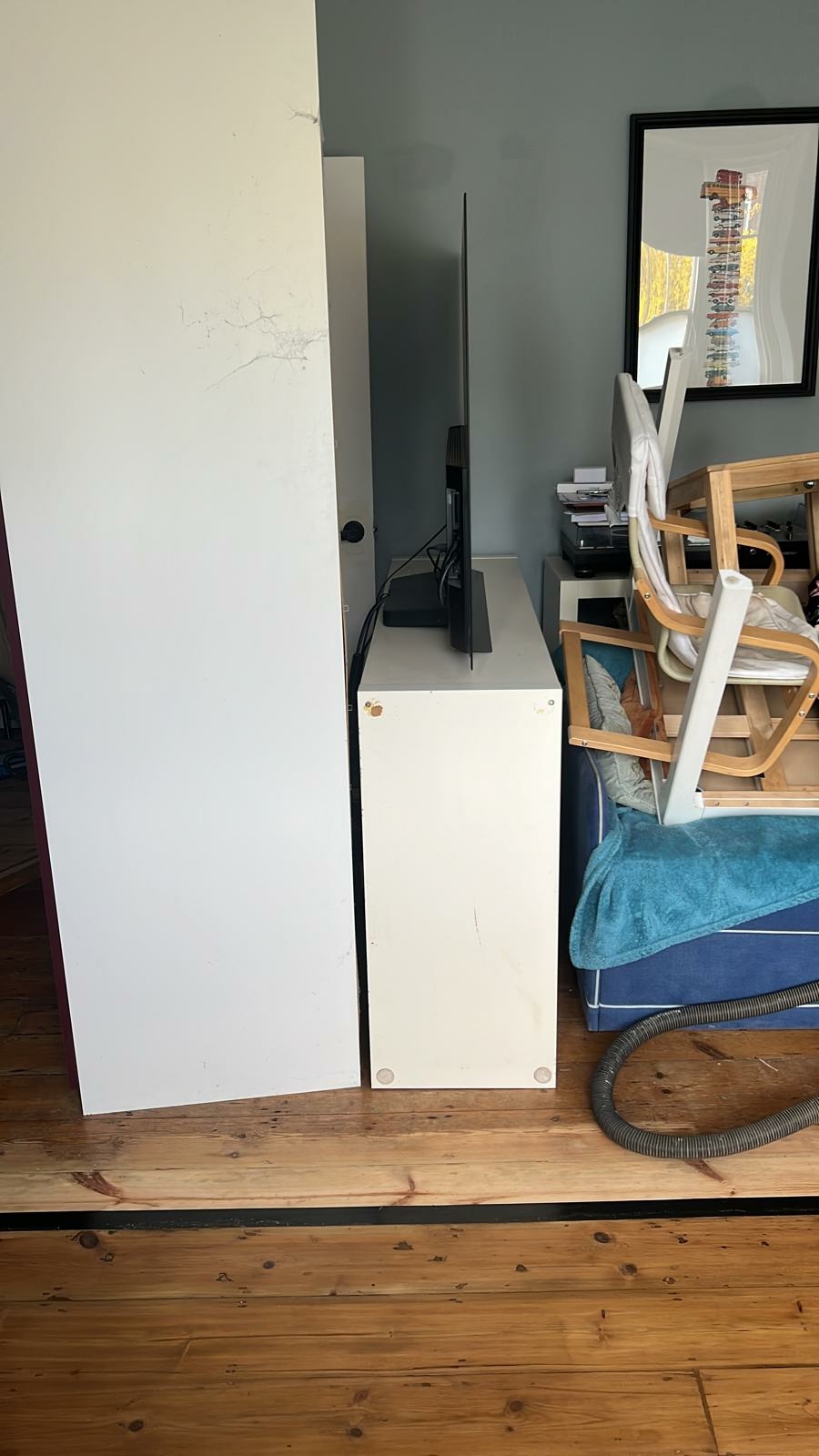 Floorboards floor after sanding work in SE4