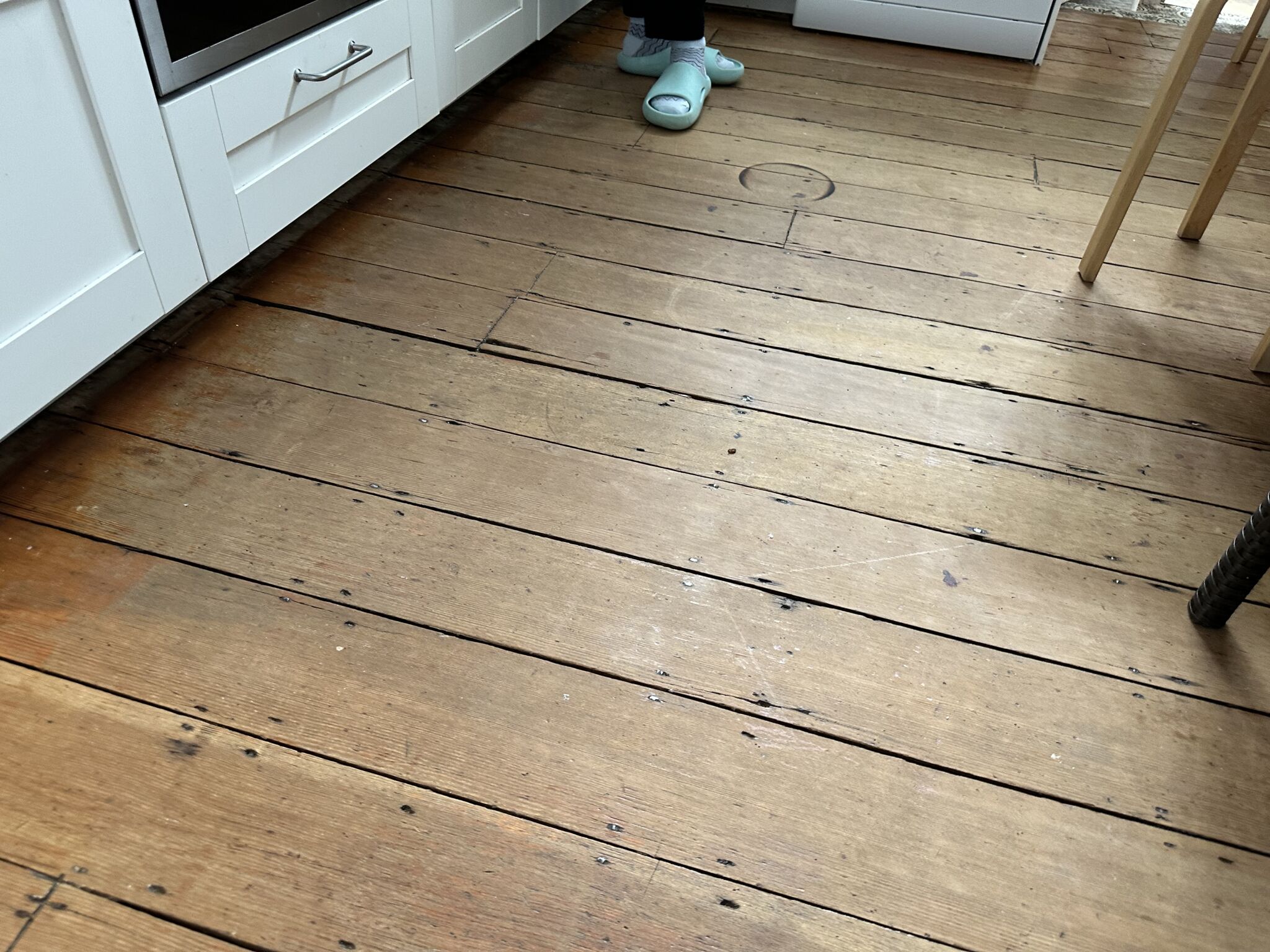 Floor condition before work at SE4