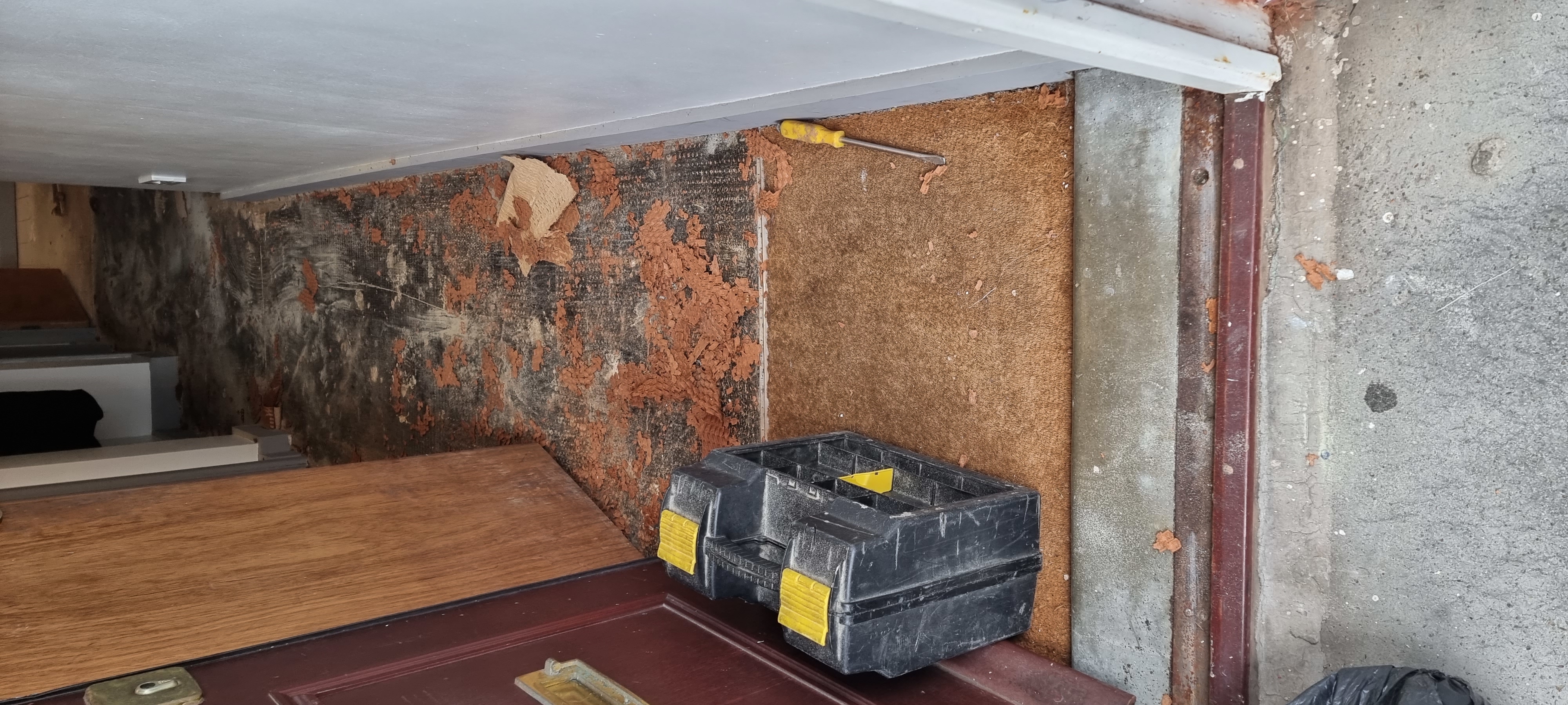 Engineered Wood floor after fitting work in SE5