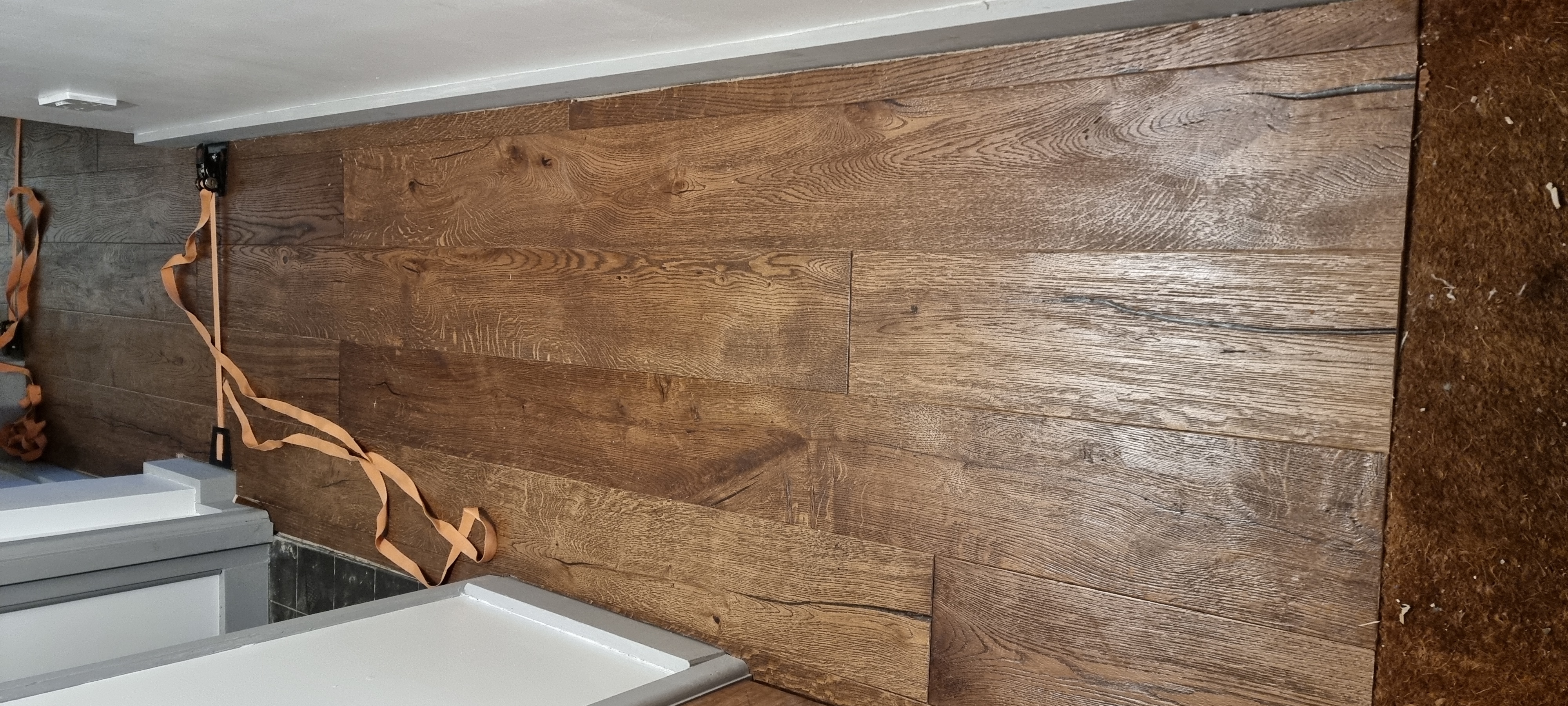 Engineered Wood floor after fitting work in SE5