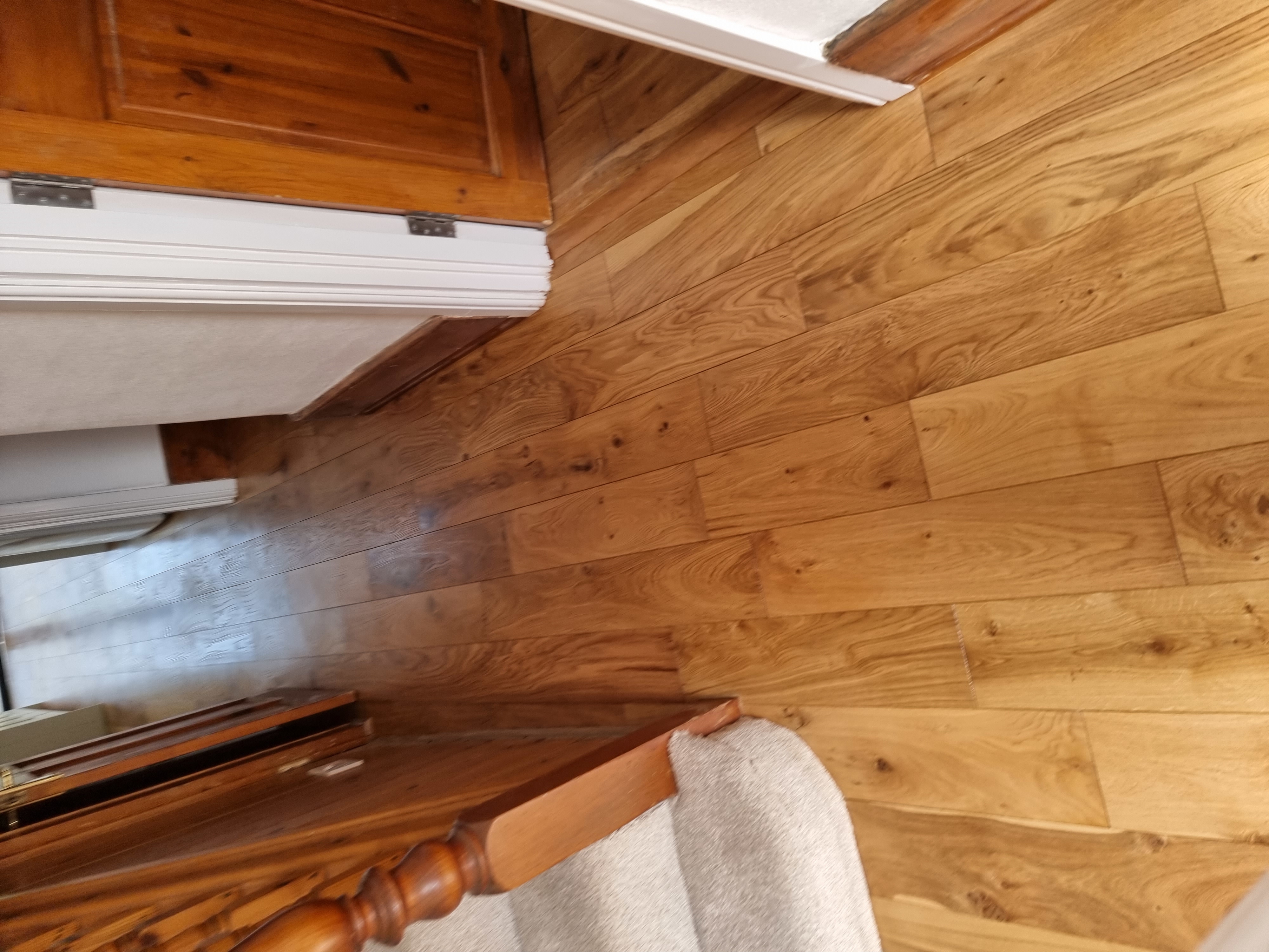 Engineered Wood floor after sanding work in SE6