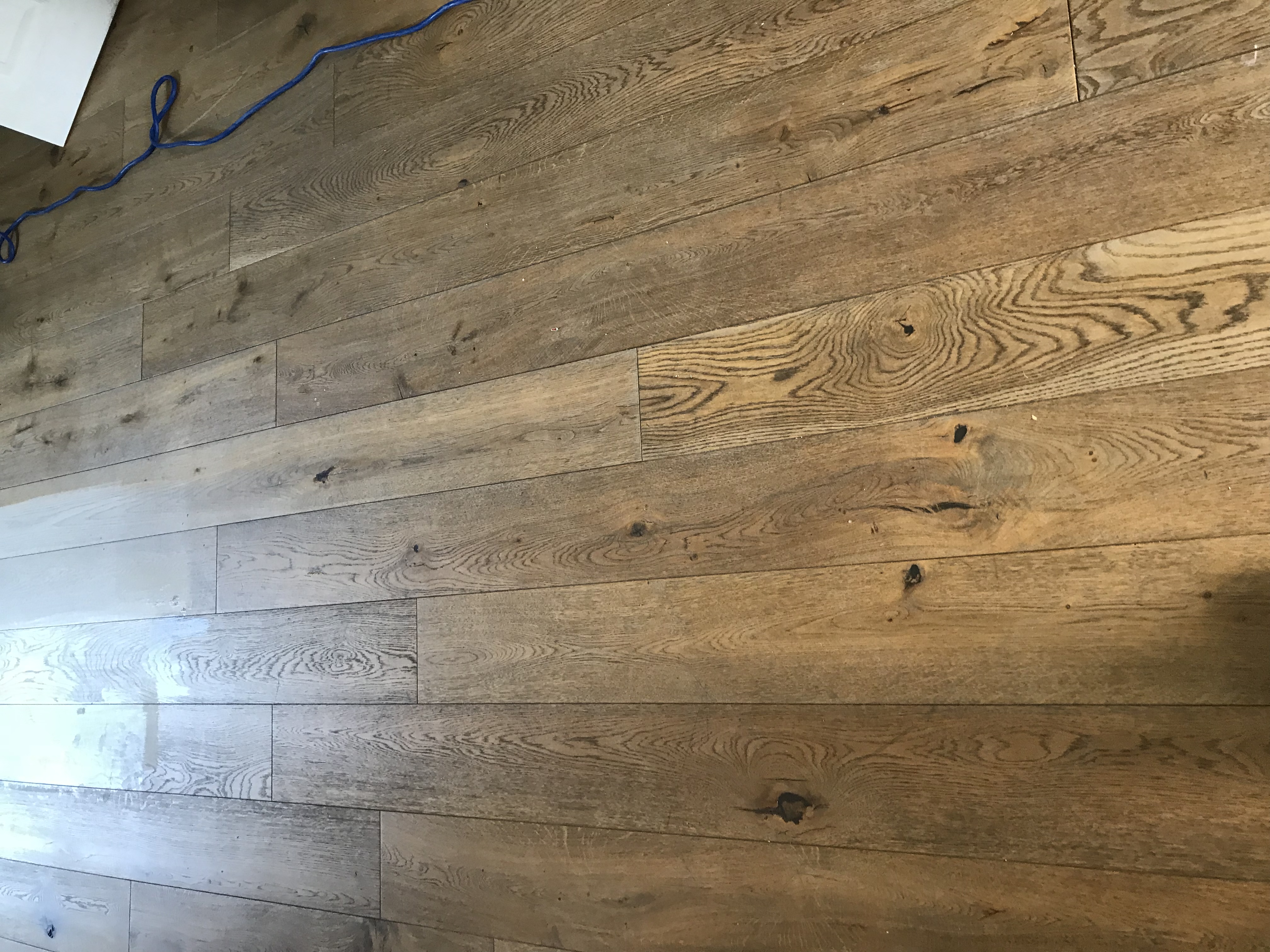 Engineered Wood floor after sanding work in SE7