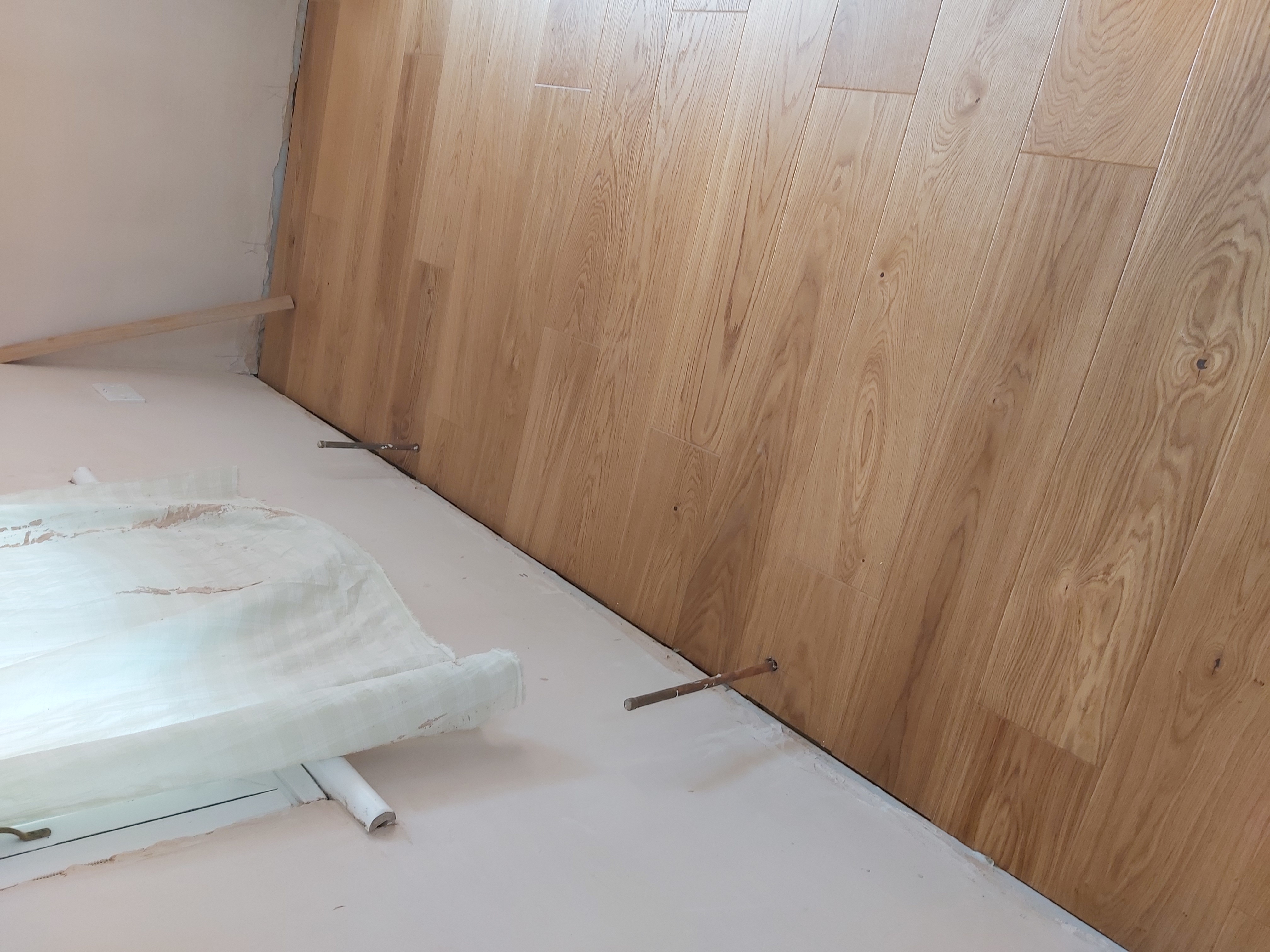 Engineered Wood floor after fitting work in SE7