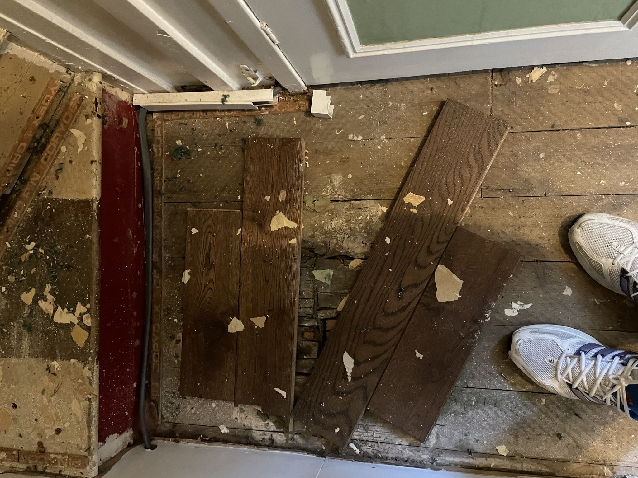 Floor condition before work at SE9